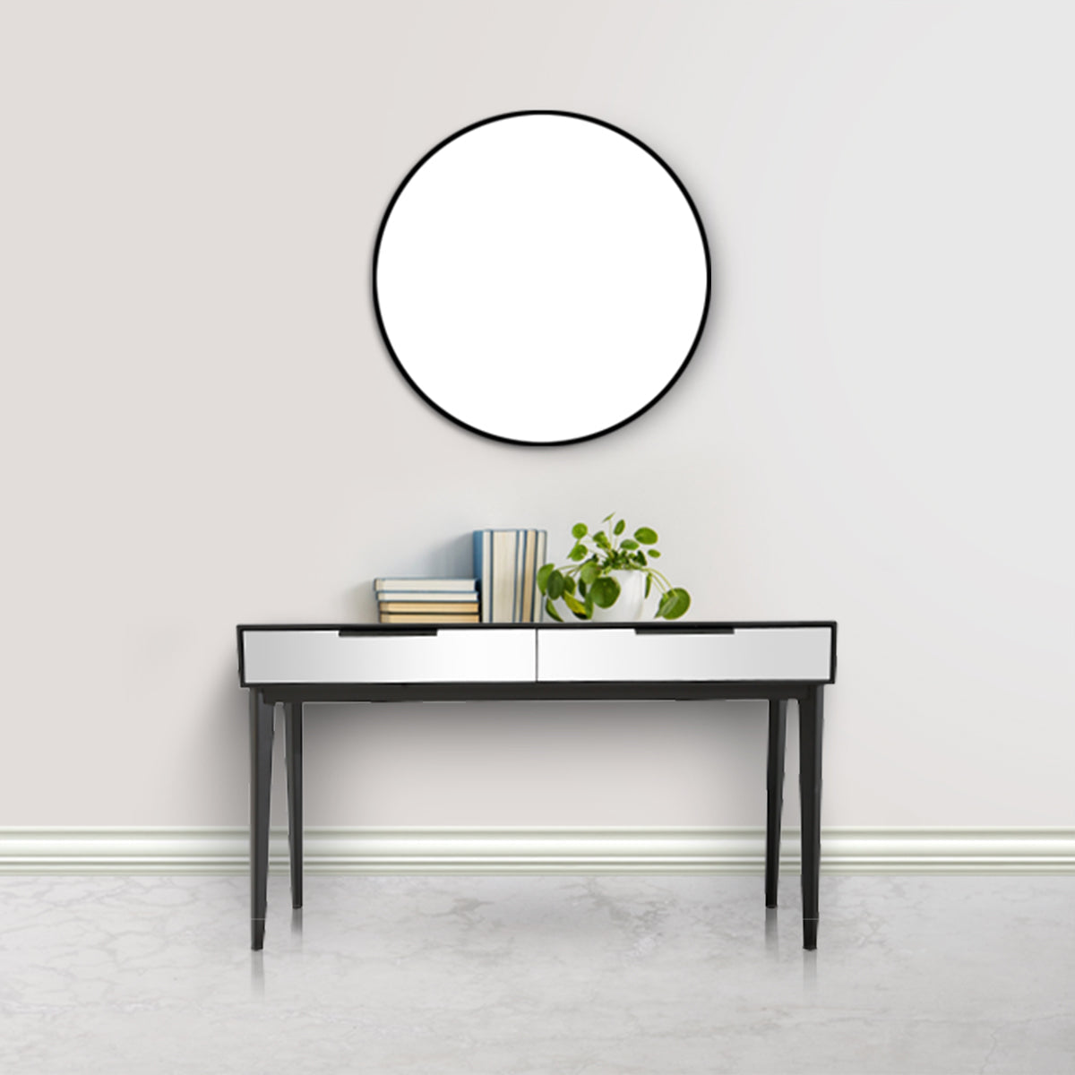  Renata Wall Mirror and Console - Mirror - Bonton