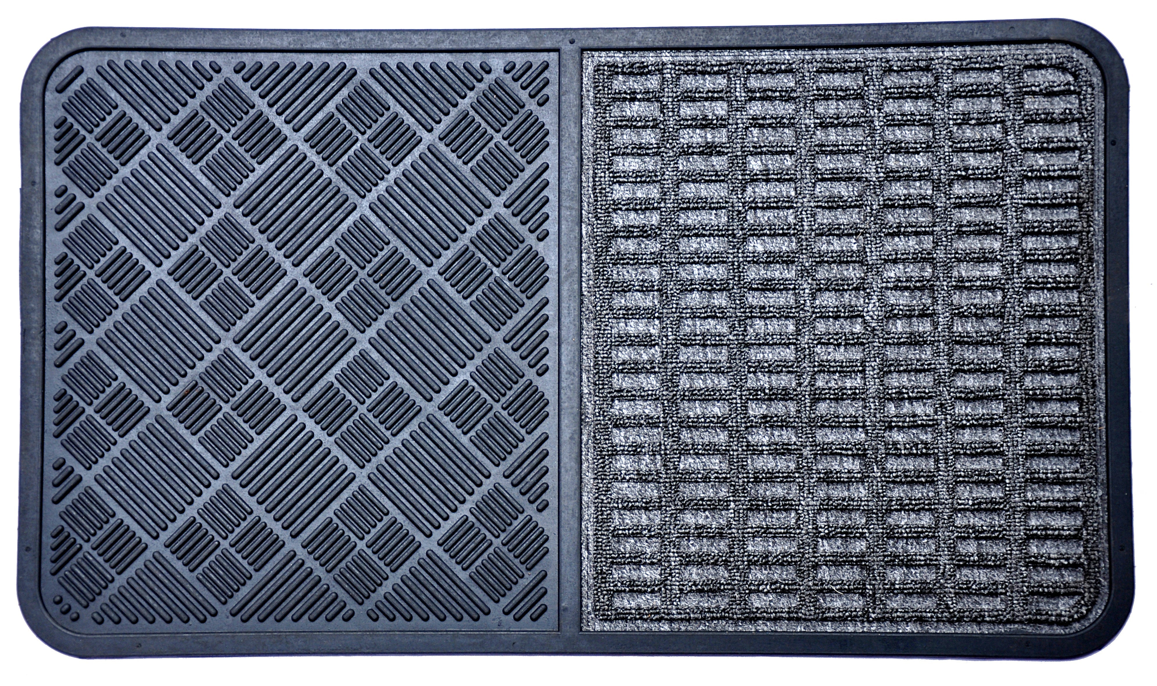  Imports Decor Rubber Gray Doormat - N/A - Bonton