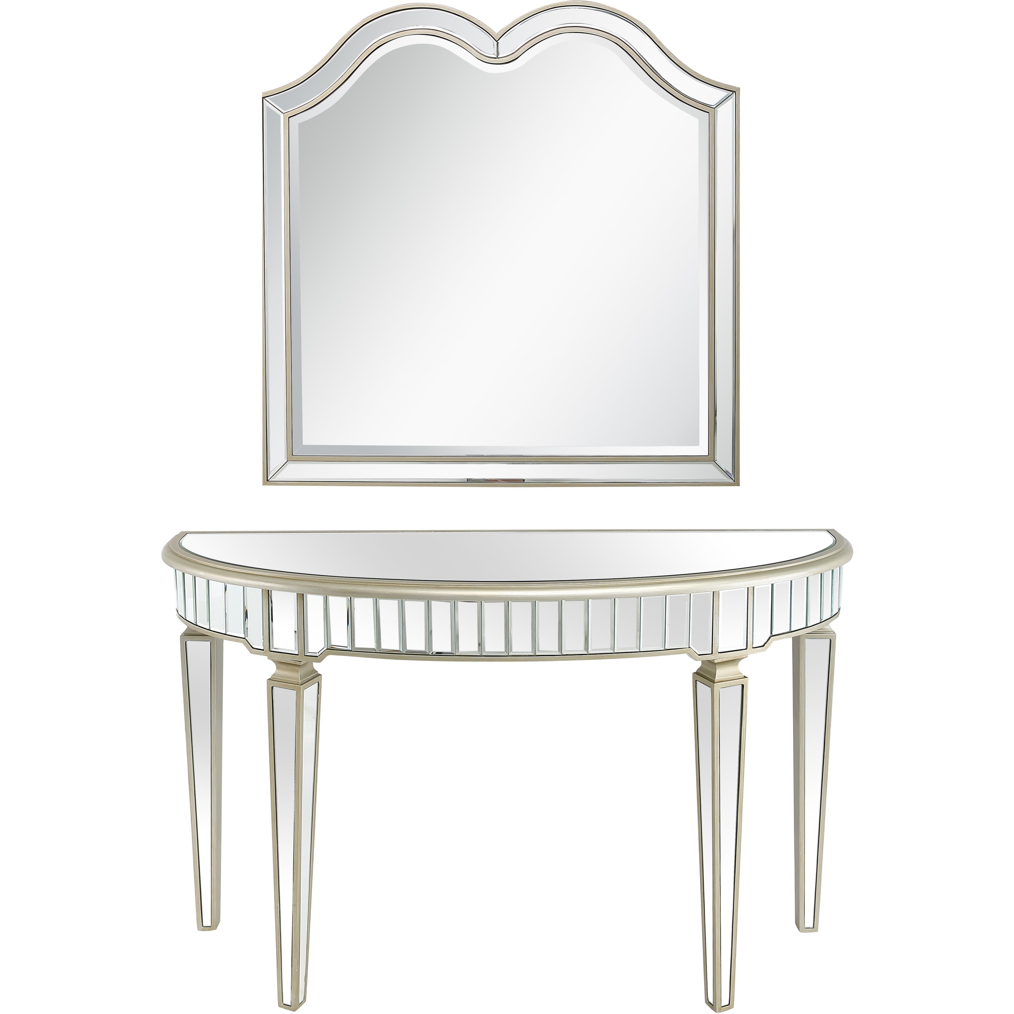  Camden Isle Marilyn Wall Mirror and Console Table - Mirror - Bonton