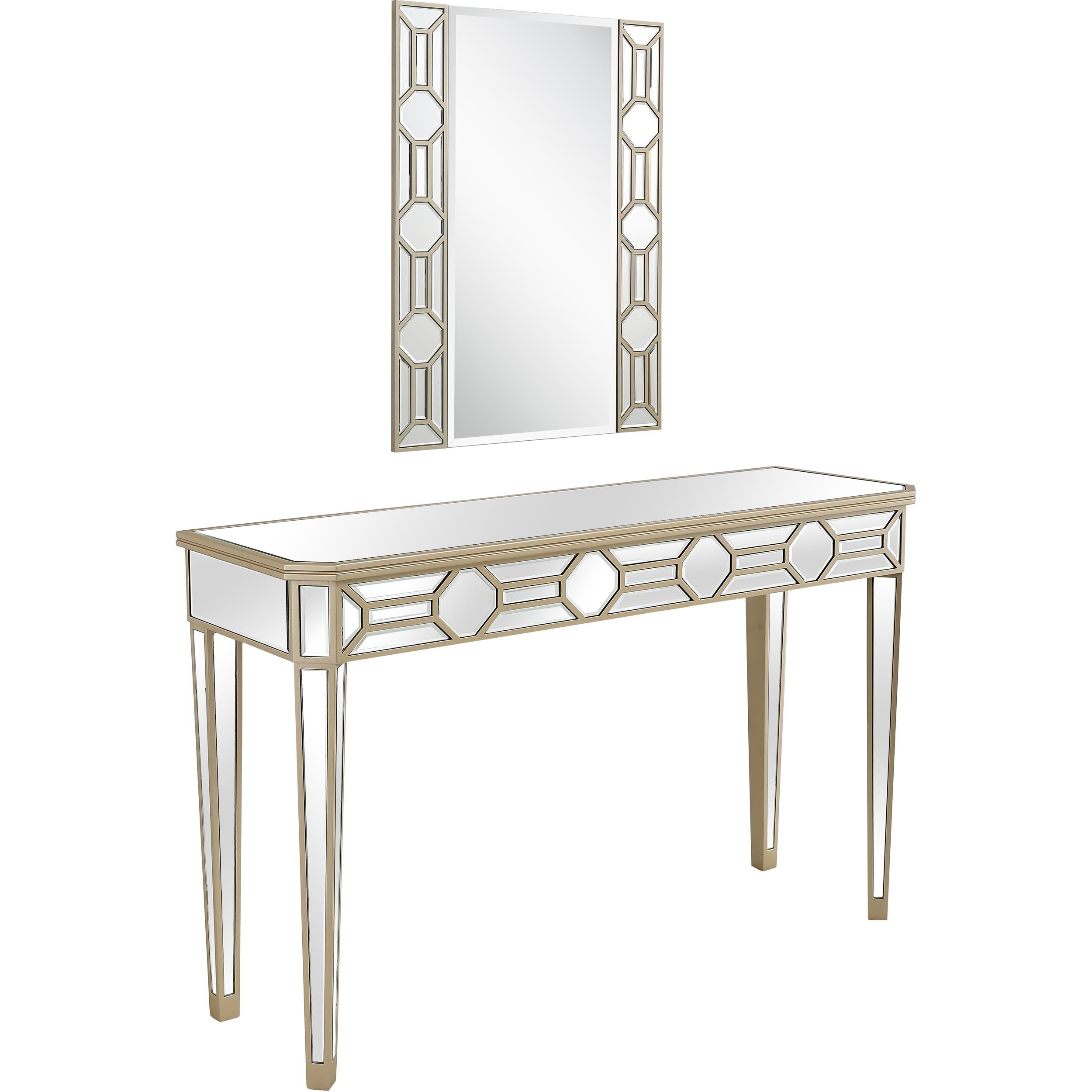  Camden Isle Lilian Wall Mirror and Console Table - Mirror - Bonton