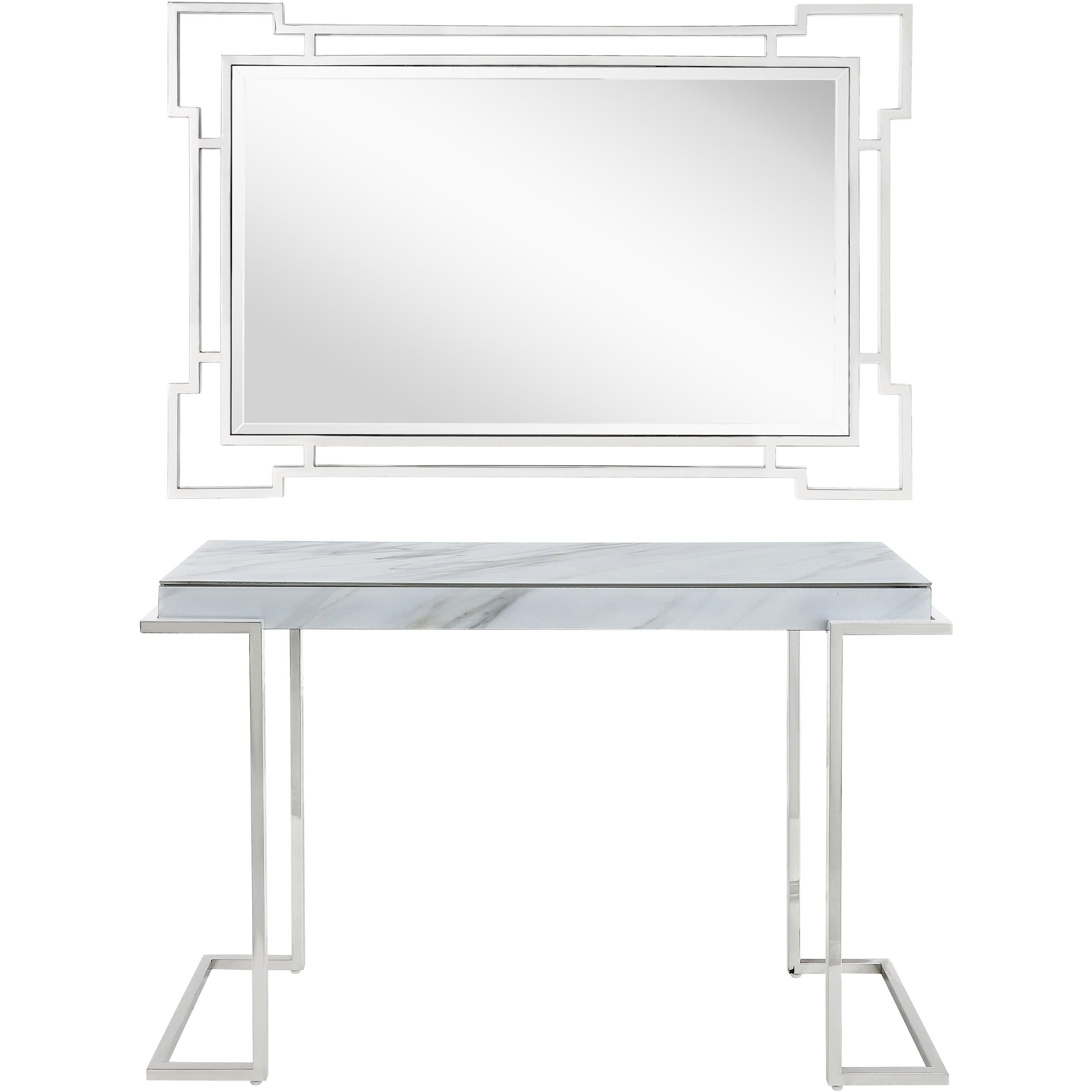  Camden Isle Aldon Wall Mirror and Console Table - Console Table - Bonton