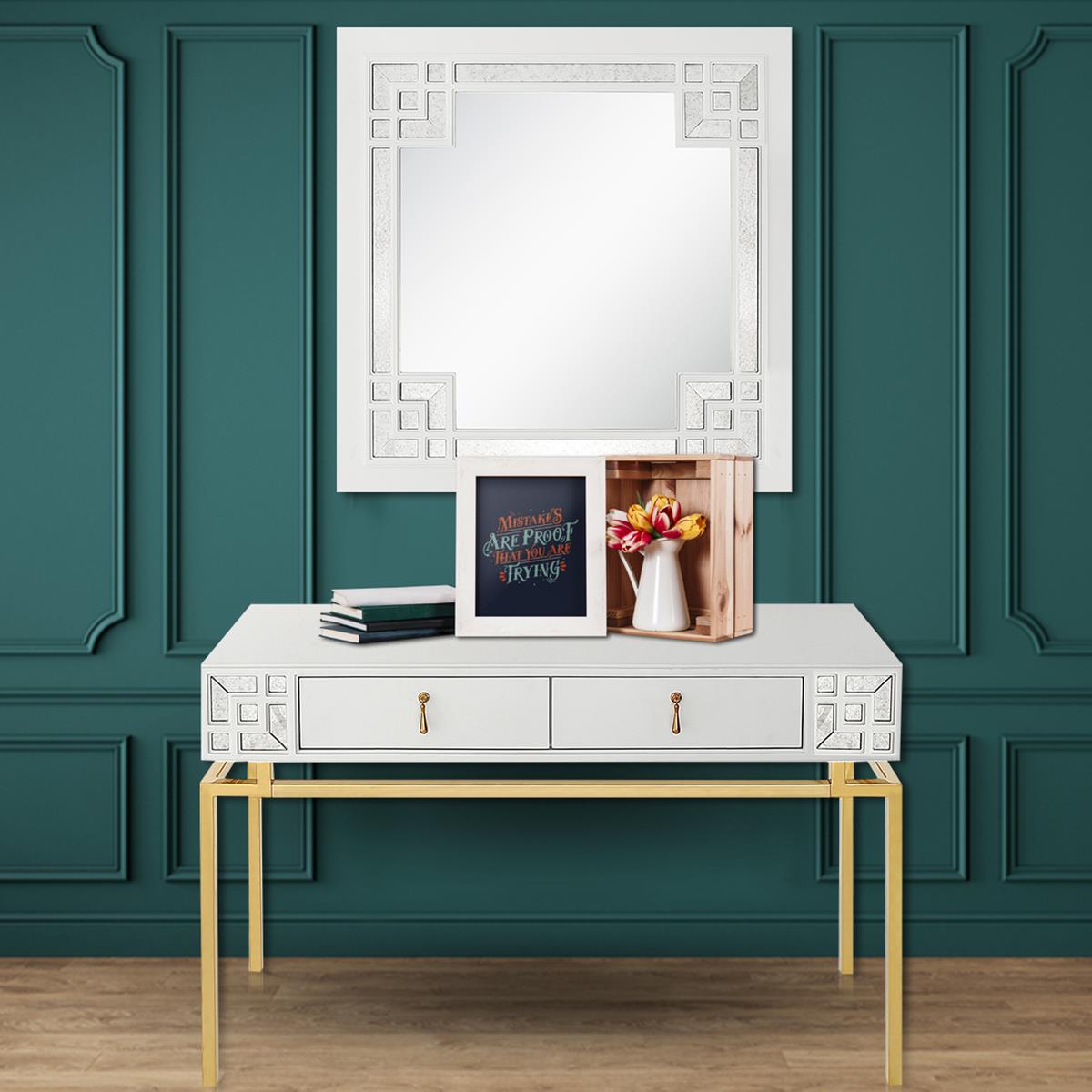  Dynasty Wall Mirror and Console Table - Mirror - Bonton