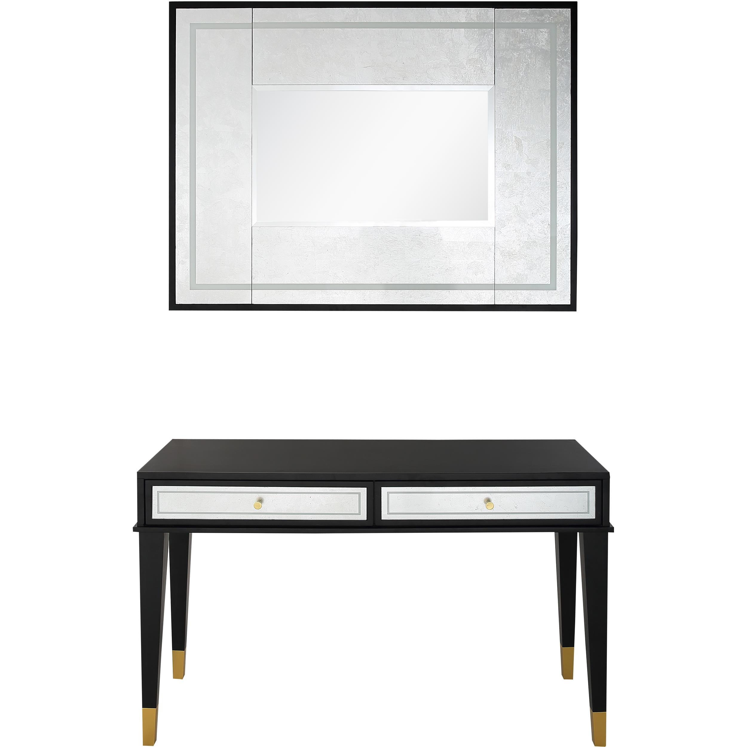  Camden Isle Makalu Wall Mirror and Console Table - Mirror - Bonton