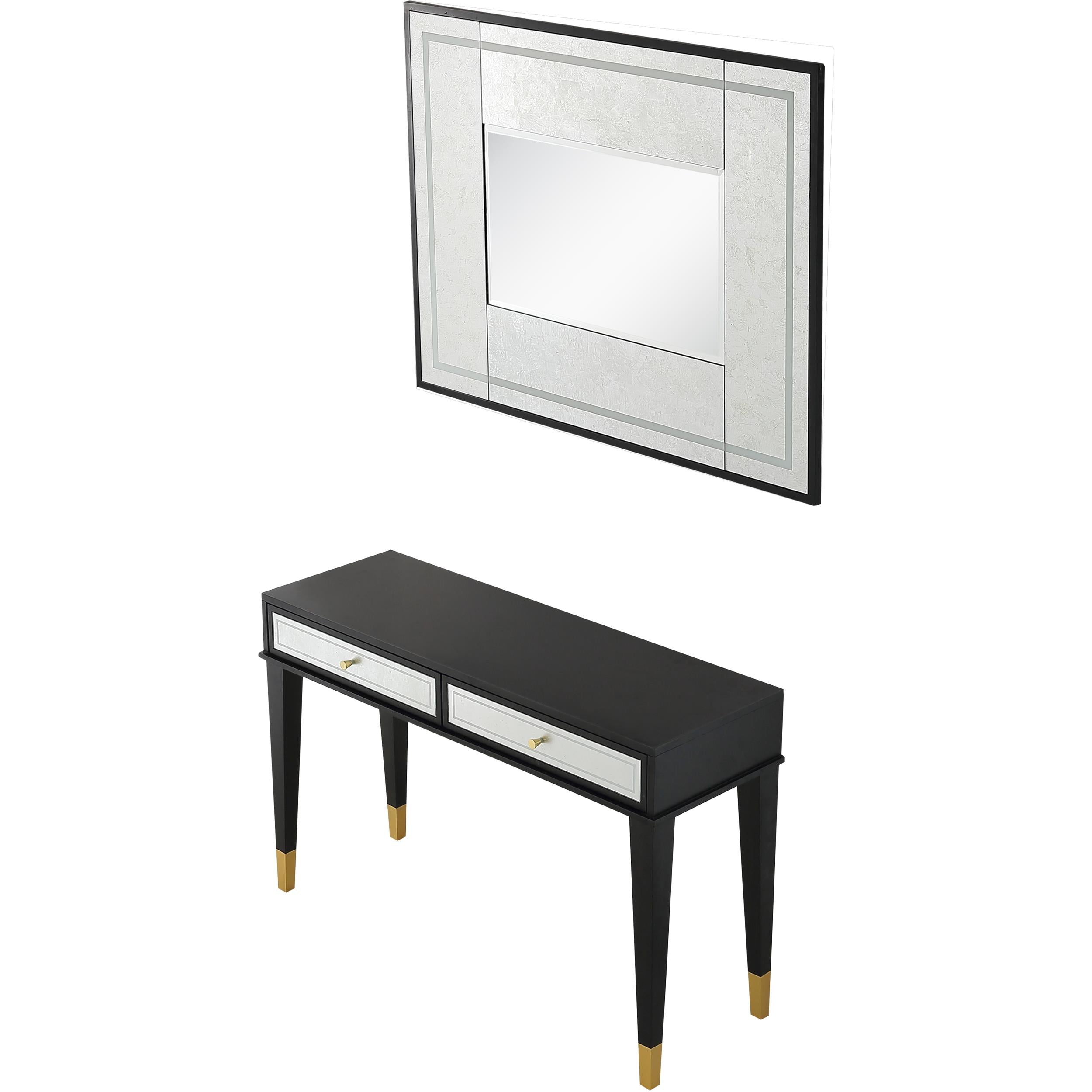  Camden Isle Makalu Wall Mirror and Console Table - Mirror - Bonton