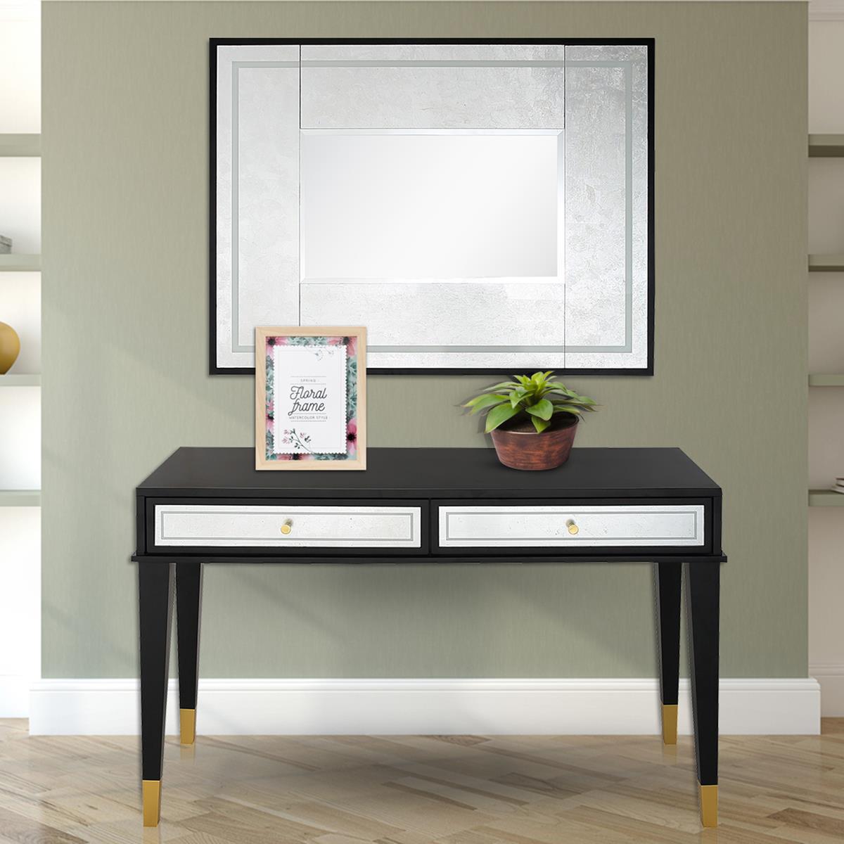  Makalu Wall Mirror and Console Table - Mirror - Bonton