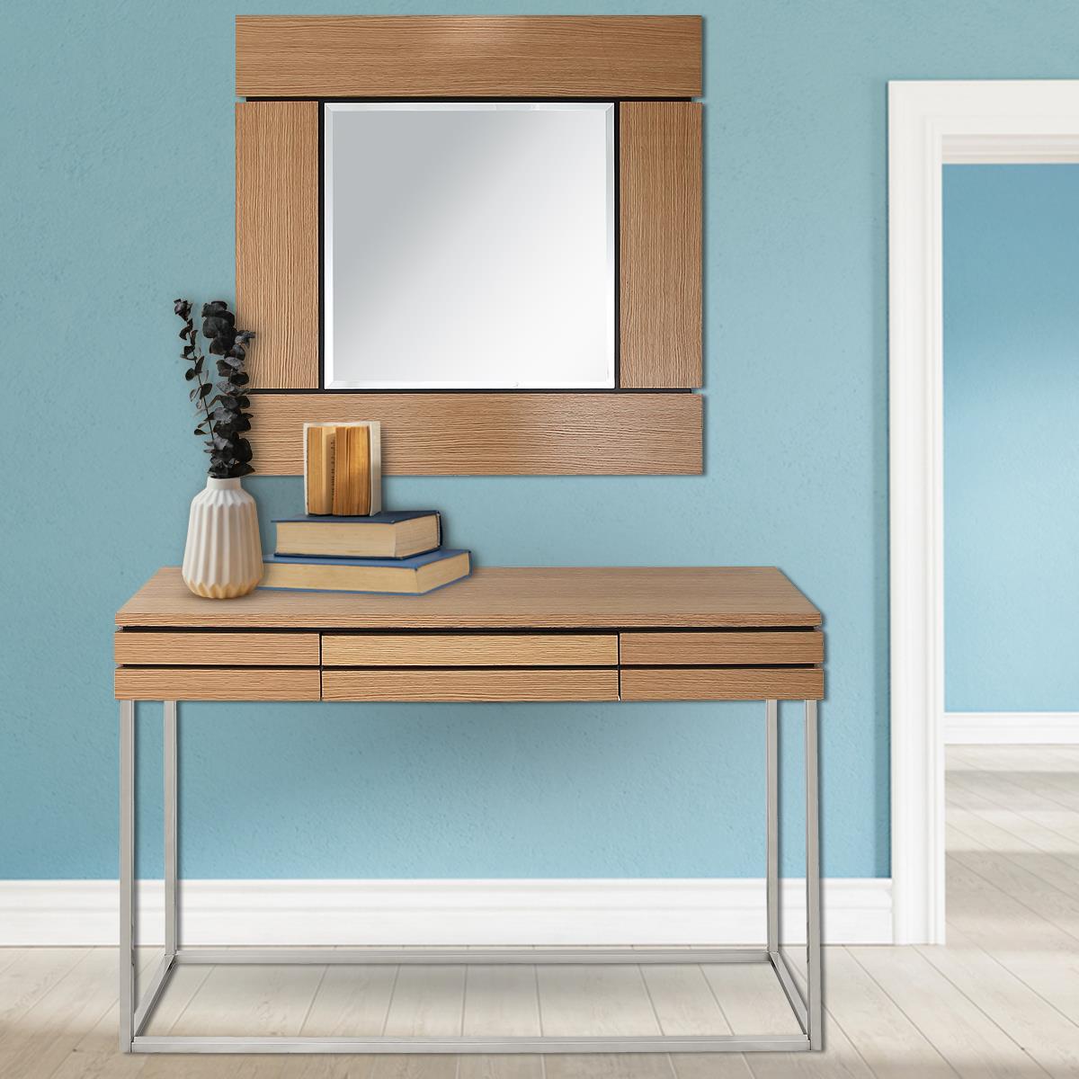  Camden Isle Barnes Wall Mirror and Console Table - Mirror - Bonton