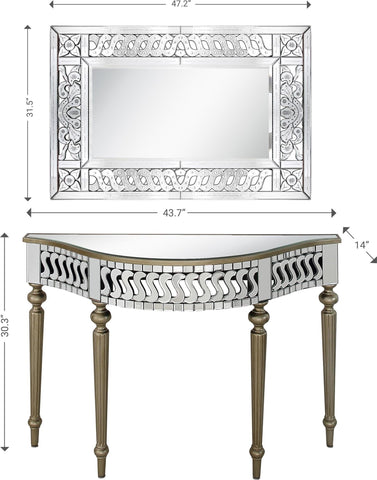 Atelier Wall Mirror and Console Table