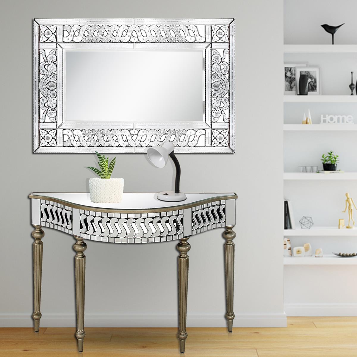  Camden Isle Atelier Wall Mirror and Console Table - Mirror - Bonton