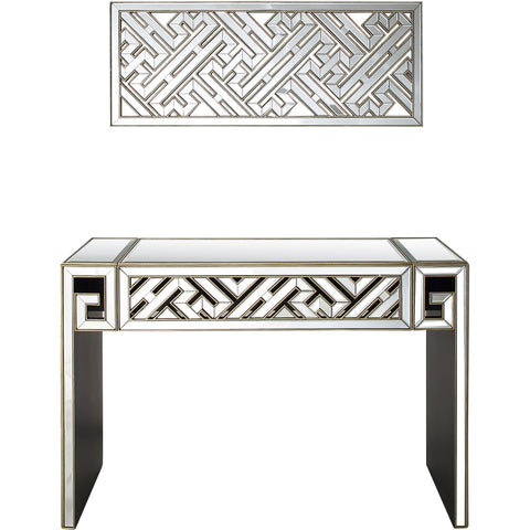 Becket Wall Mirror and Console Table