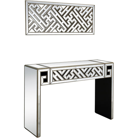 Becket Wall Mirror and Console Table