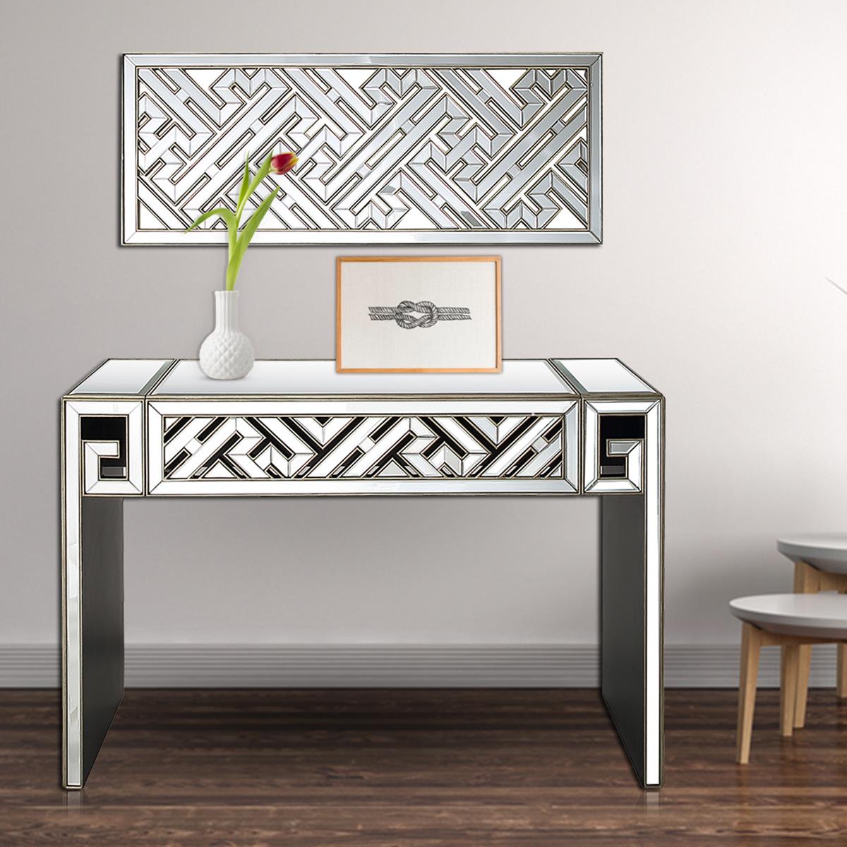  Camden Isle Becket Wall Mirror and Console Table - Mirror - Bonton