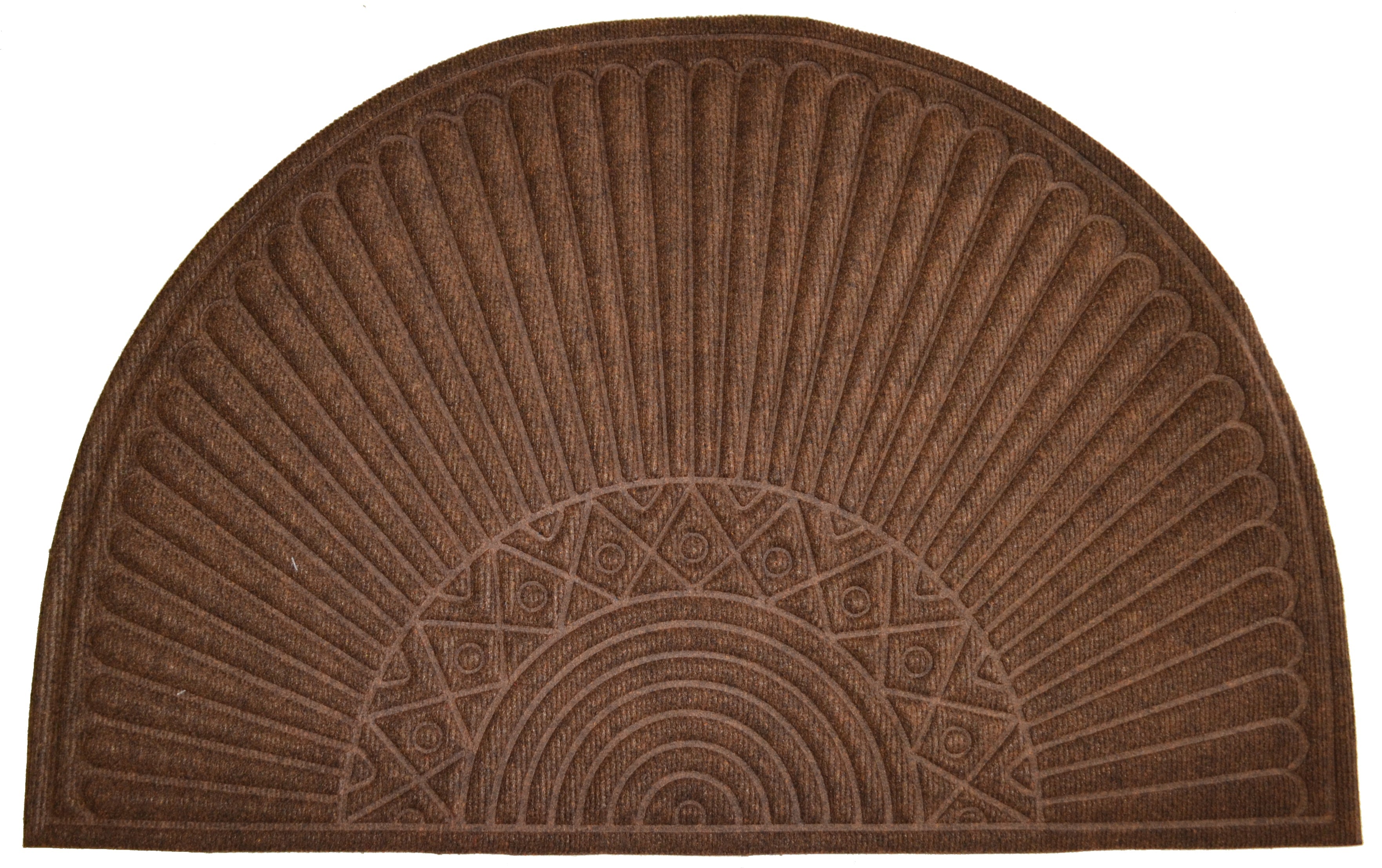  Imports Decor Brown Half Round Doormat - N/A - Bonton