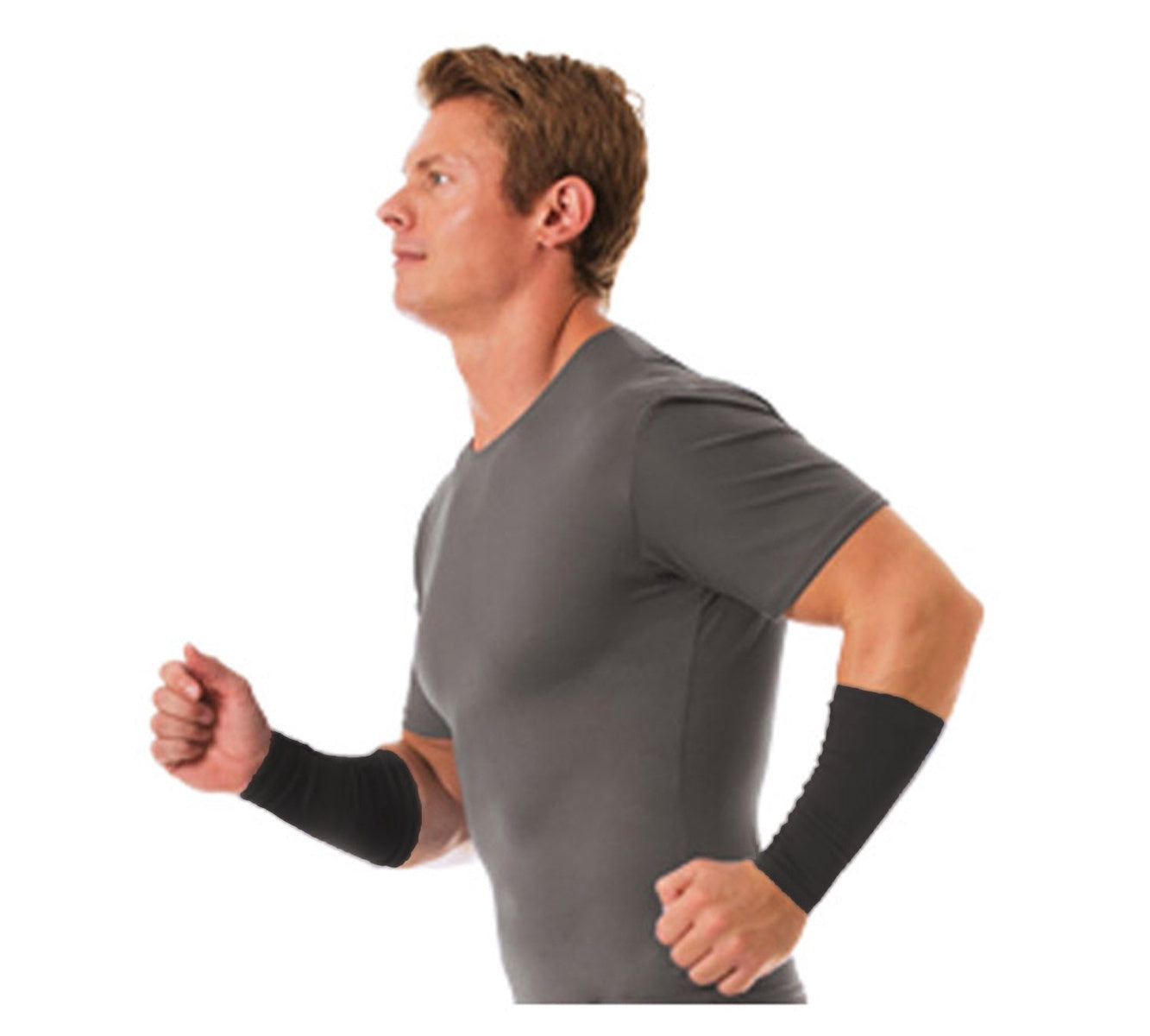  InstantFigure Insta Slim Unisex Compression Elbow Forearm Sleeves AS60031 - Black - Bonton