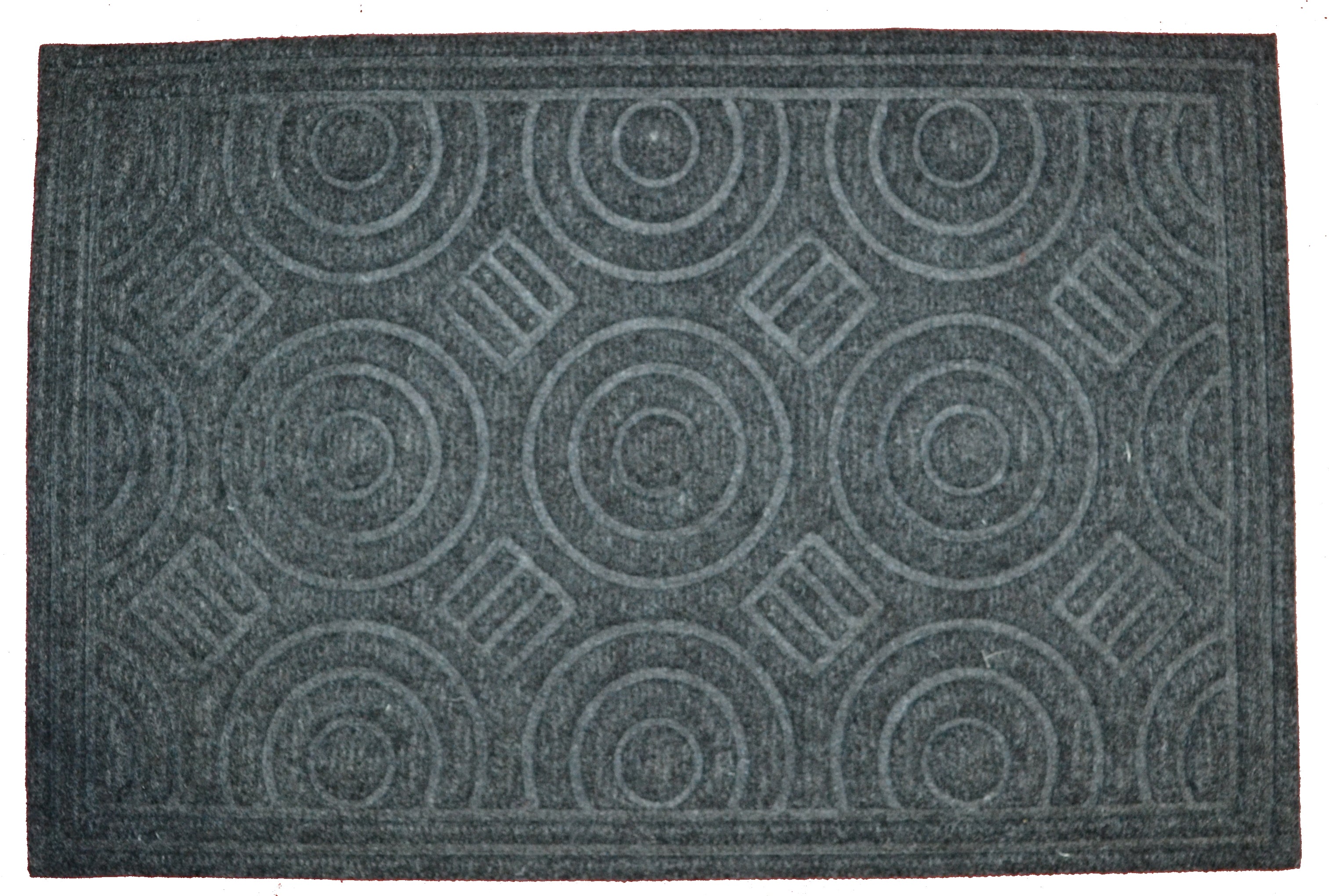  Imports Decor Circle Gray Doormat - N/A - Bonton