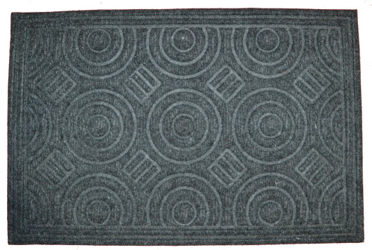 Circle Gray Doormat