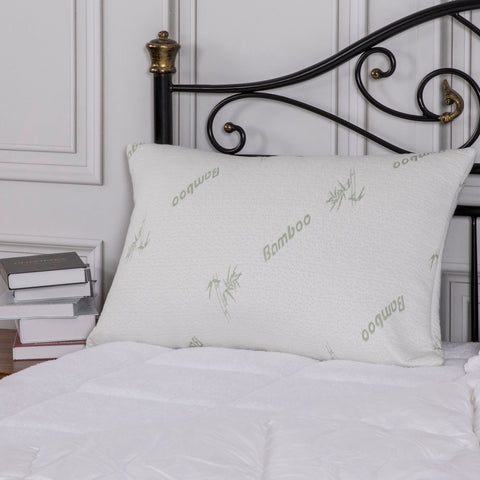 Bamboo Comfort Memory Foam Pillow With Removable Cover
