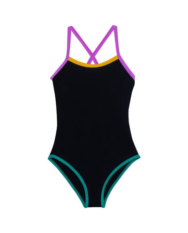 Pix Round Neck One Piece Swimsuit