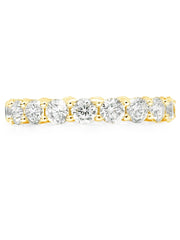 Brilliant Round Cut Eternity Band - 3.75 Mm - Finished in 18kt Yellow Gold