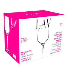 Lal Red Wine Glass 6-Piece Set