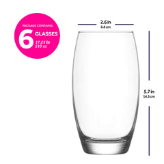 Empire Highball Glasses and Tumblers 12-Piece  Set