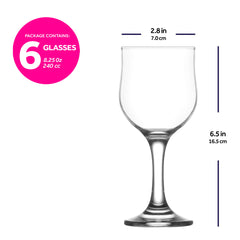 Nevakar Wine Glass 6-Piece Set