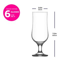 Nevakar Hurricane Cocktail Glasses 6-Piece Set