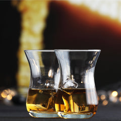 Ajda Whiskey Shot & Turkish Tea Glasses 4-Piece Set