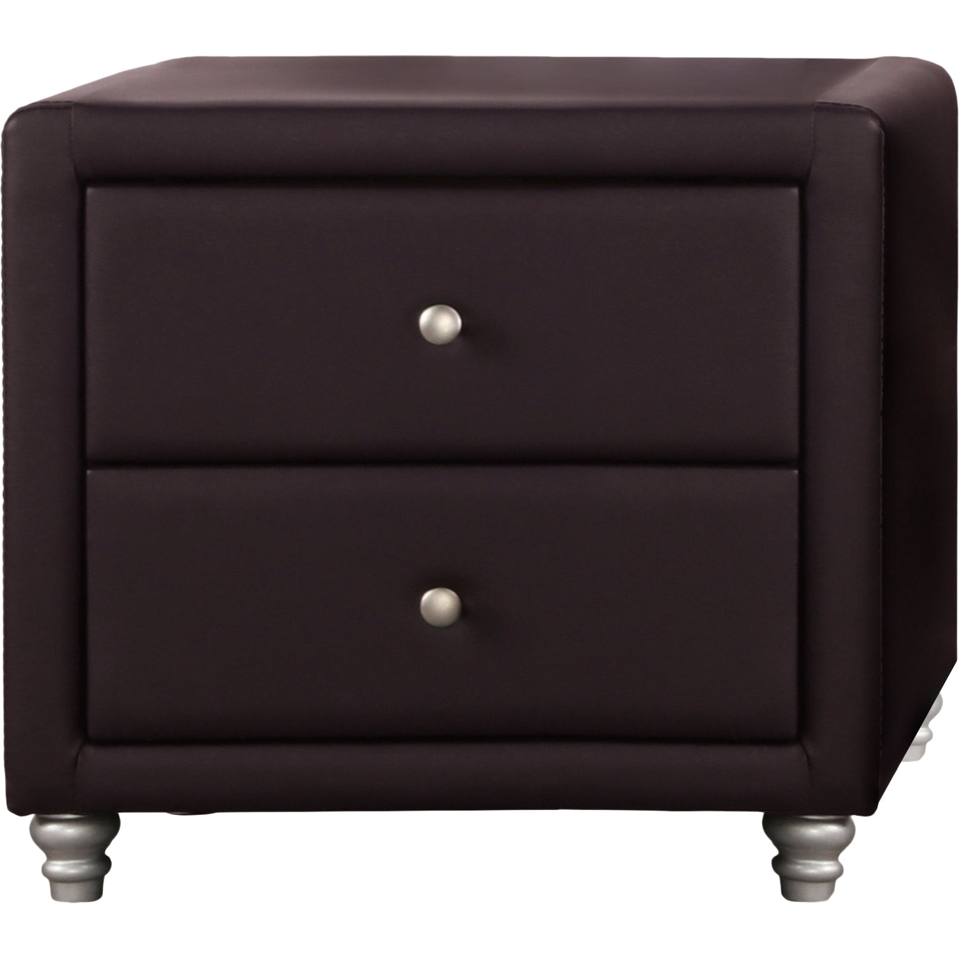  Camden Isle Upholstered Nightstand - Black - Bonton
