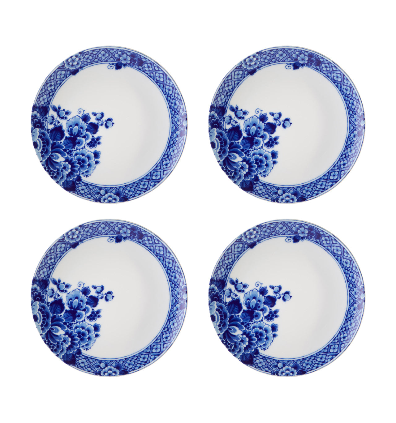  Vista Alegre Blue Ming Bread & Butter Plates Set of 4 - Blue/White - Bonton