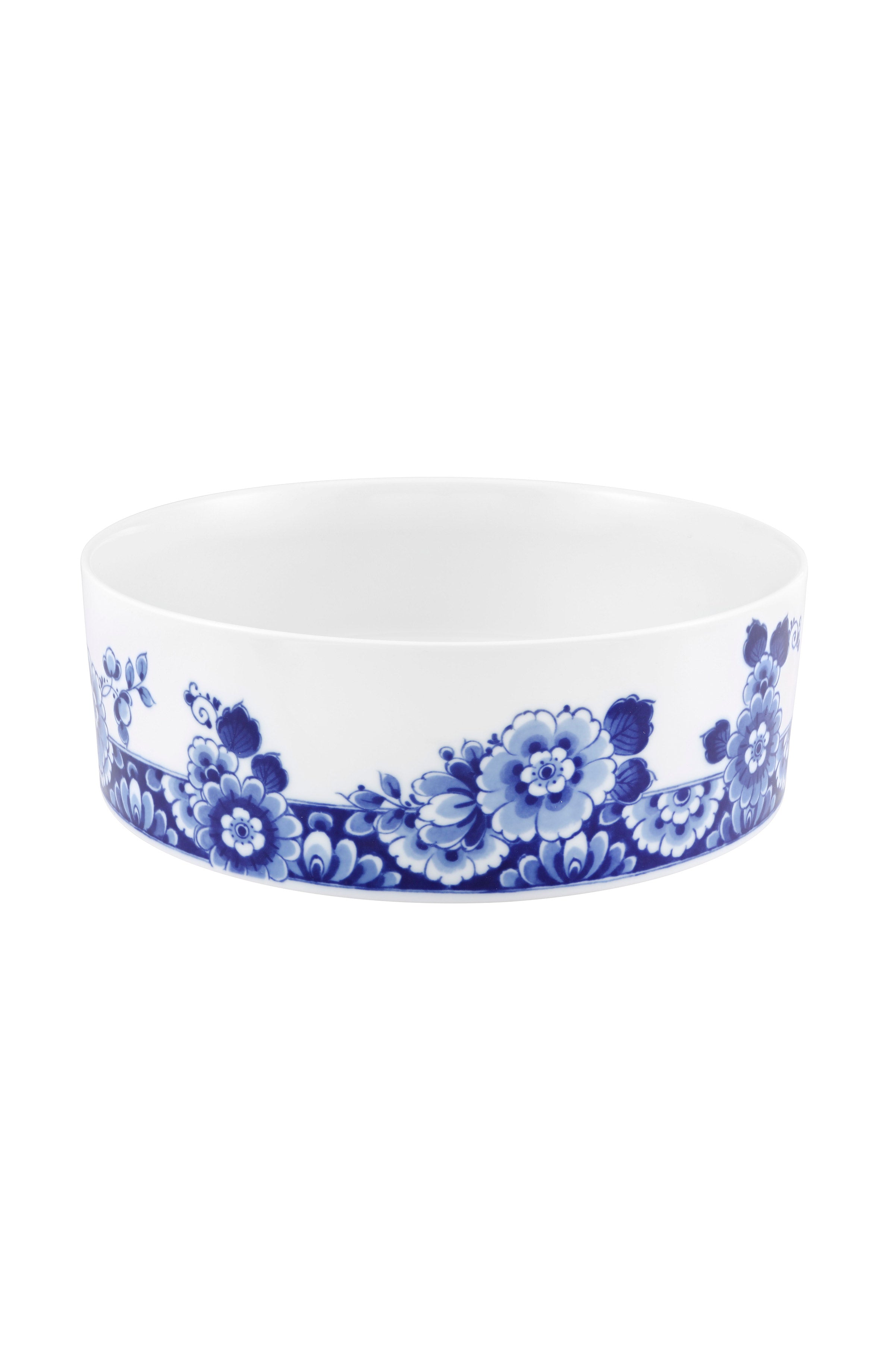  Vista Alegre Blue Ming Large Salad Bowl - Blue/White - Bonton