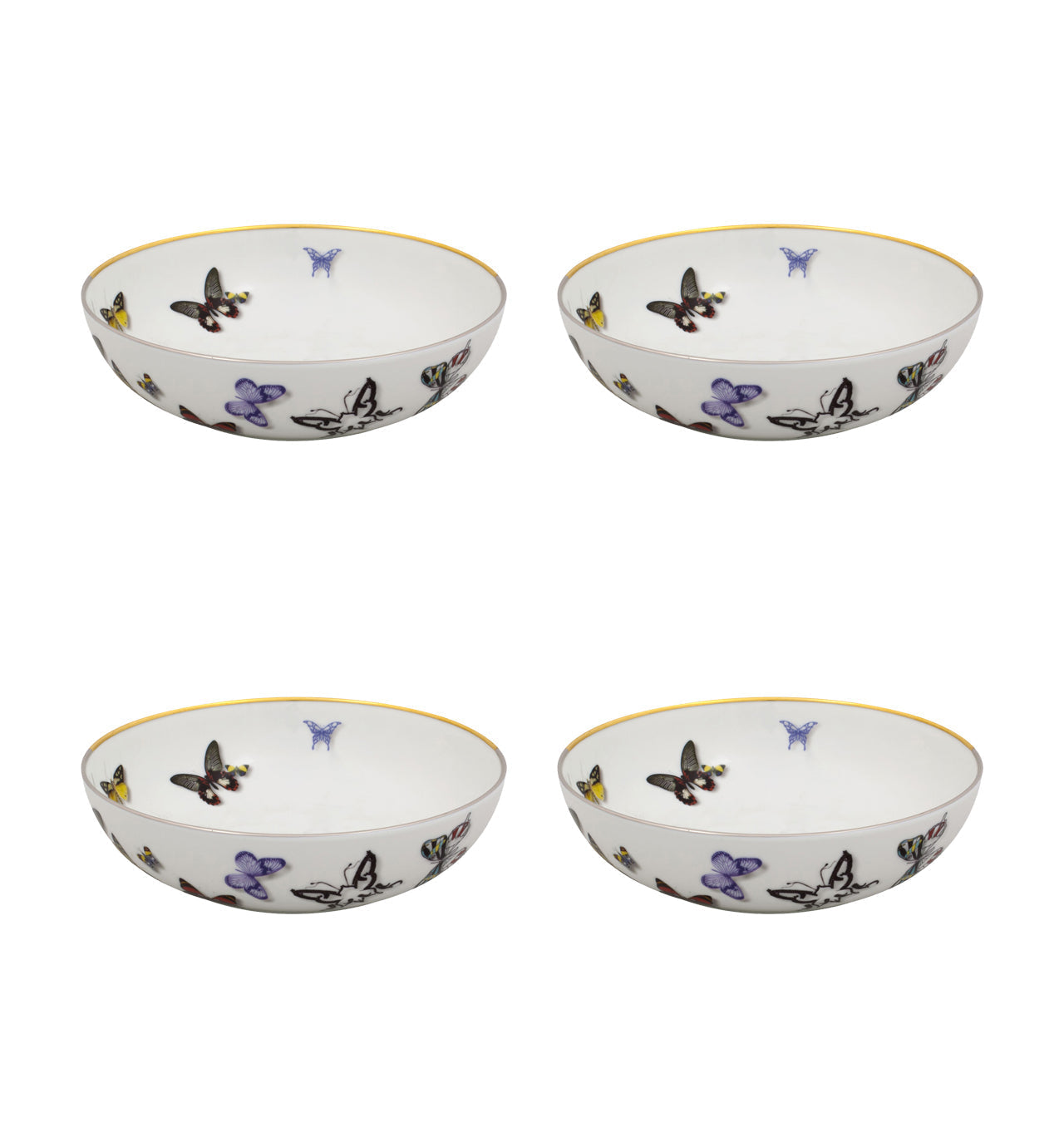  Christian Lacroix by Vista Alegre Butterfly Parade Cereal Bowls Set of 4 - Multi - Bonton