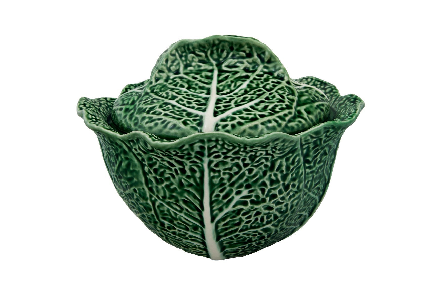  Bordallo Pinheiro Cabbage Large Tureen - Green - Bonton