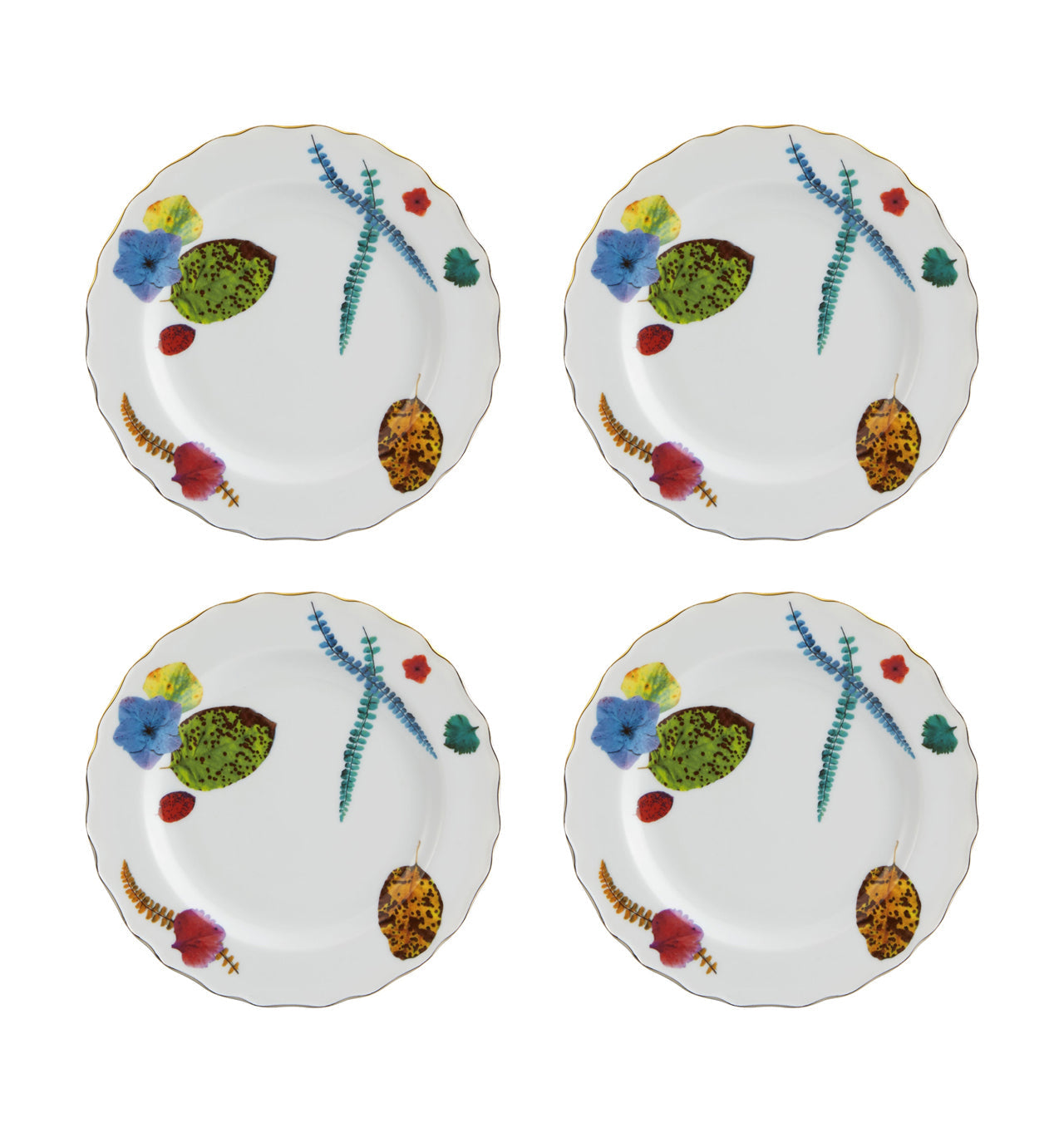  Christian Lacroix by Vista Alegre Caribe Bread & Butter Plates Set of 4 - Multi - Bonton