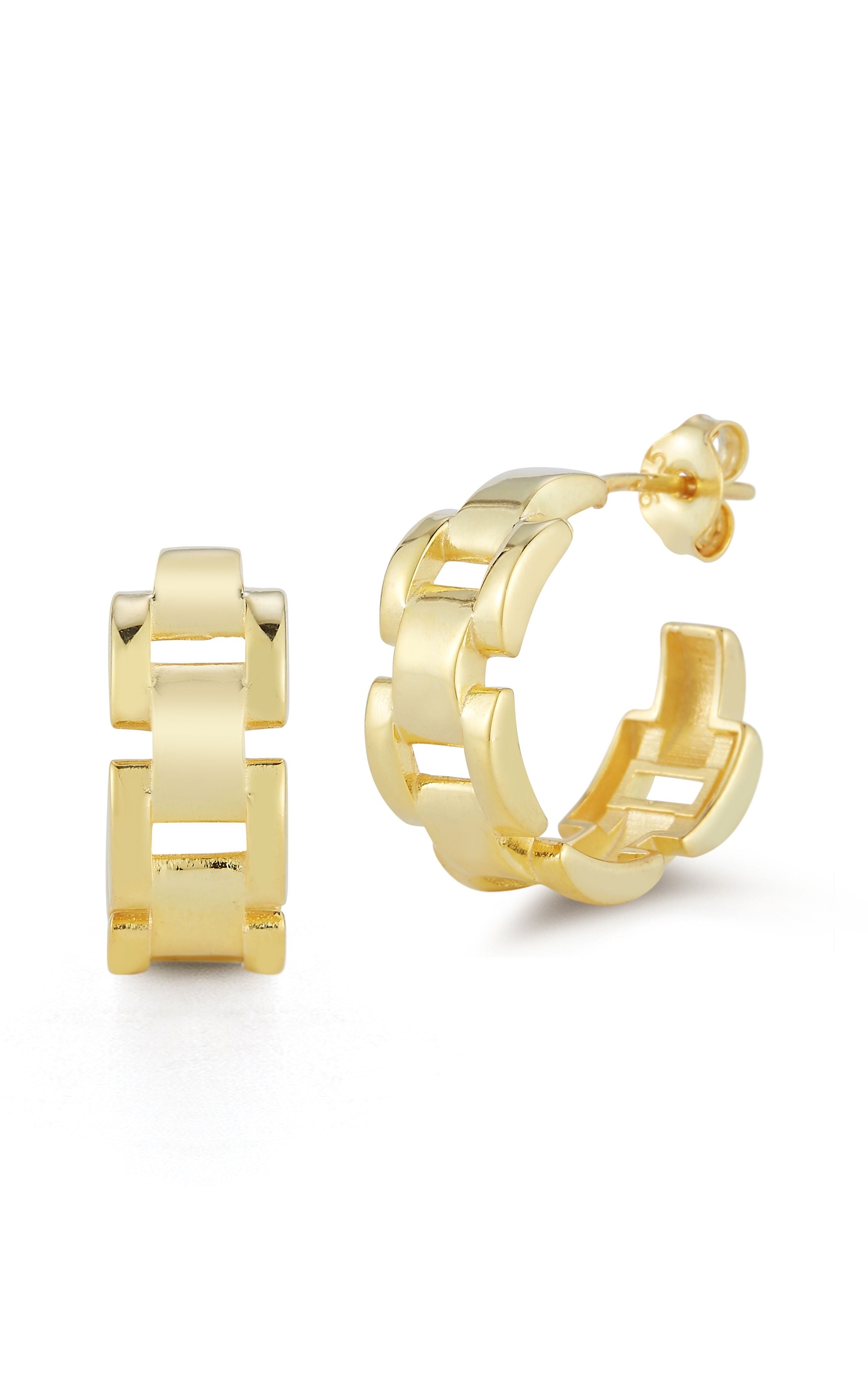  Relativity Bold Hoop Earrings 1 - Gold - Bonton