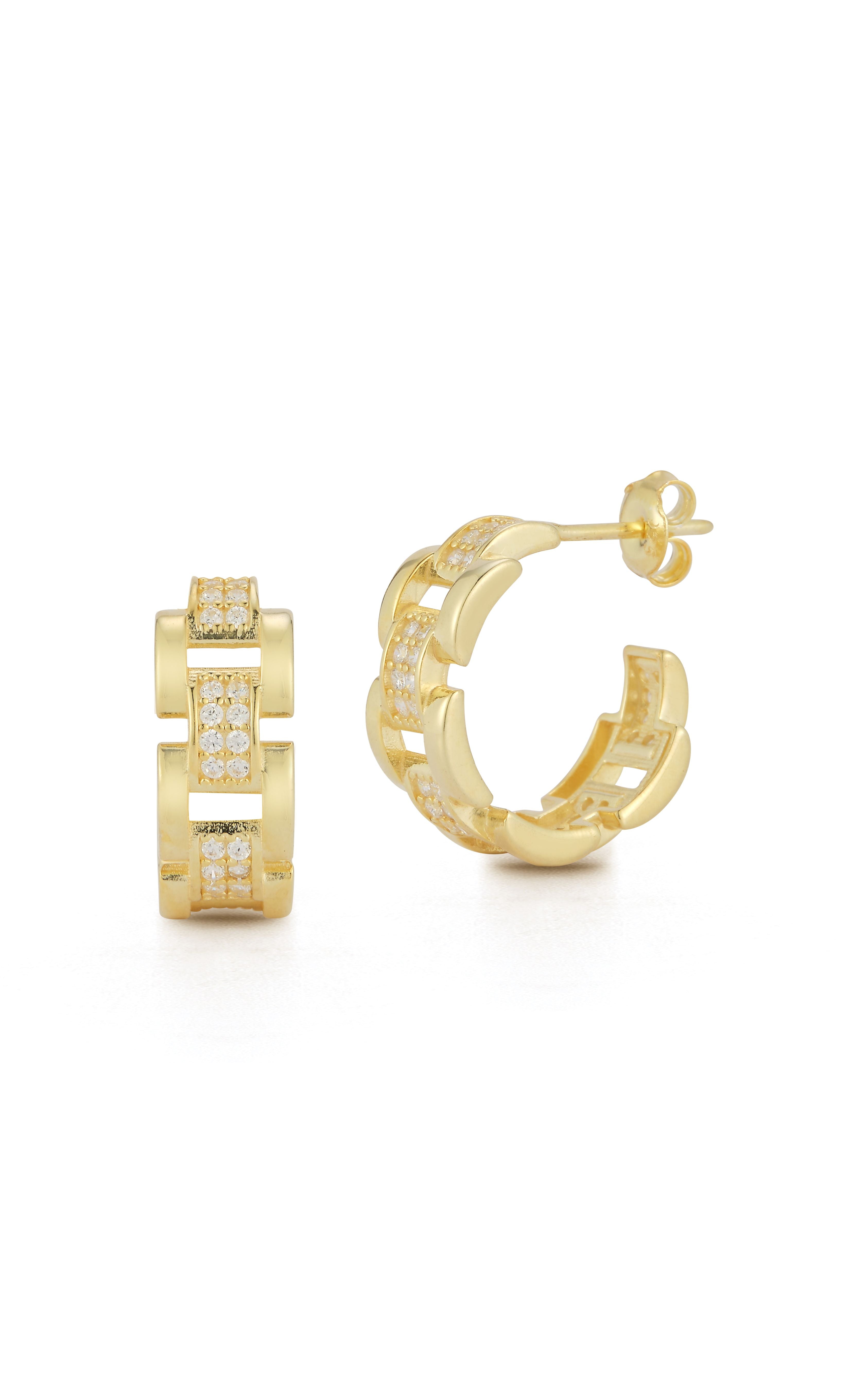  Relativity Bold Hoop Earrings 3 - Gold - Bonton