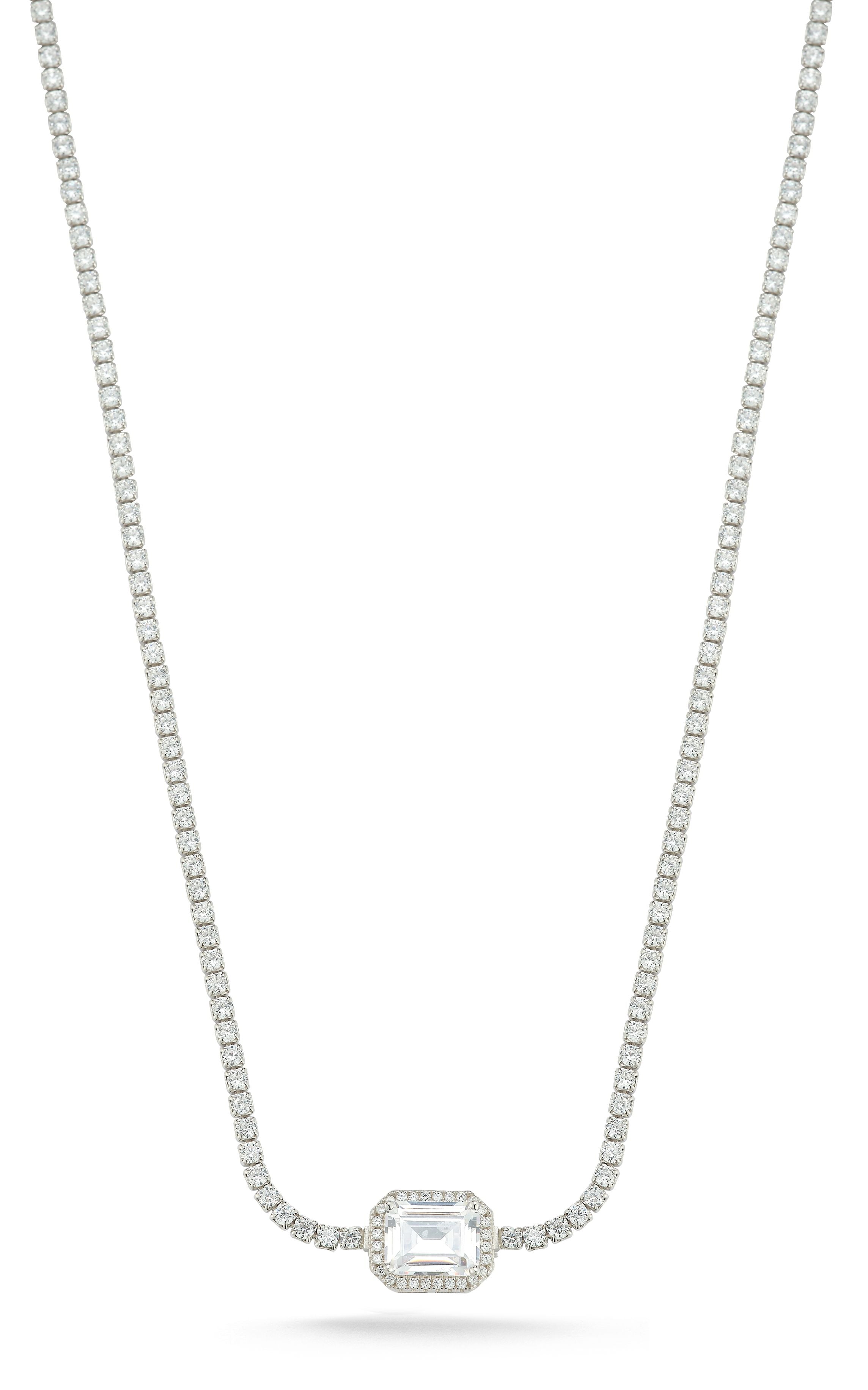  Relativity Tennis Choker - Silver - Bonton