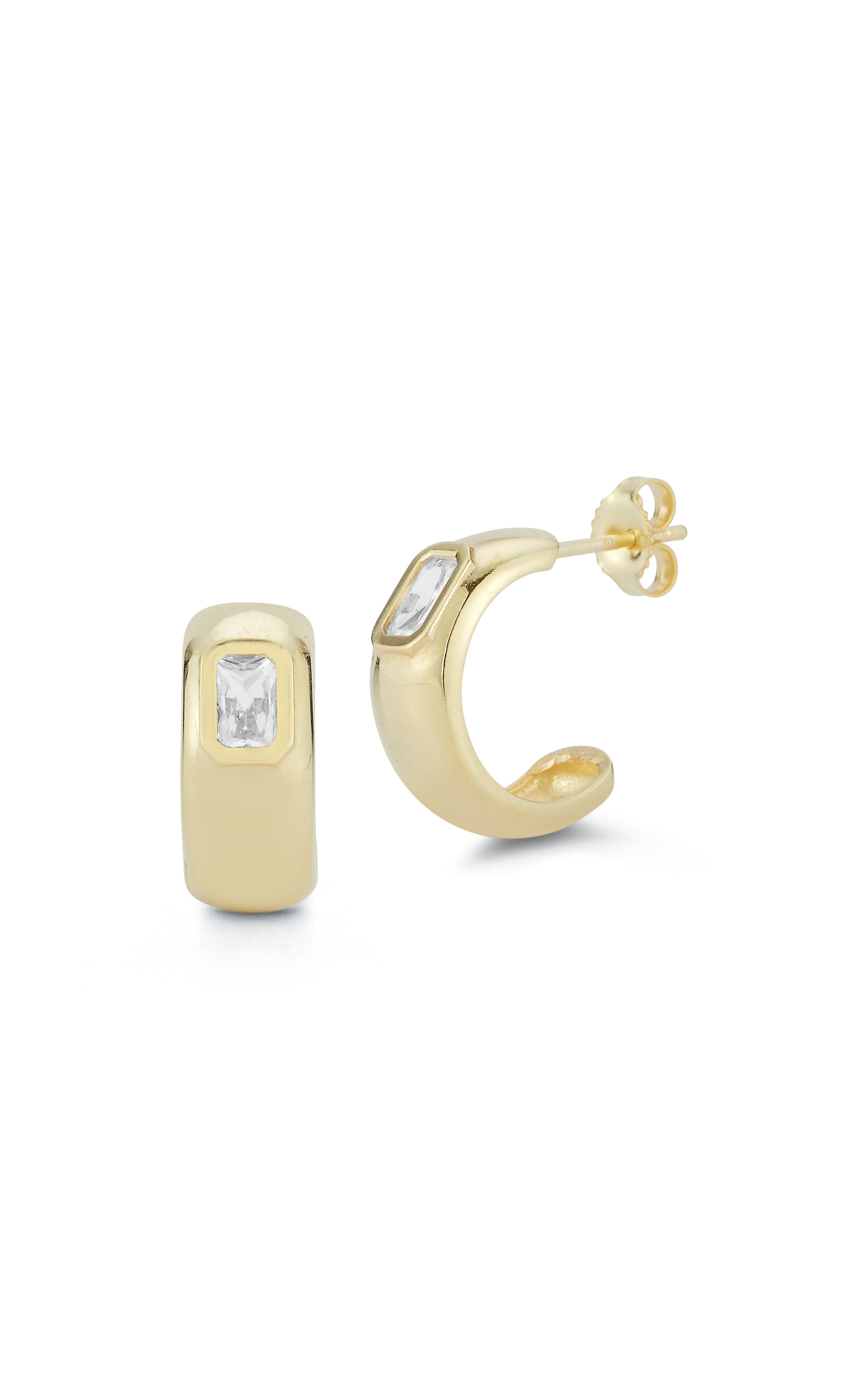  Relativity Small Hoop Earrings 1 - Gold - Bonton