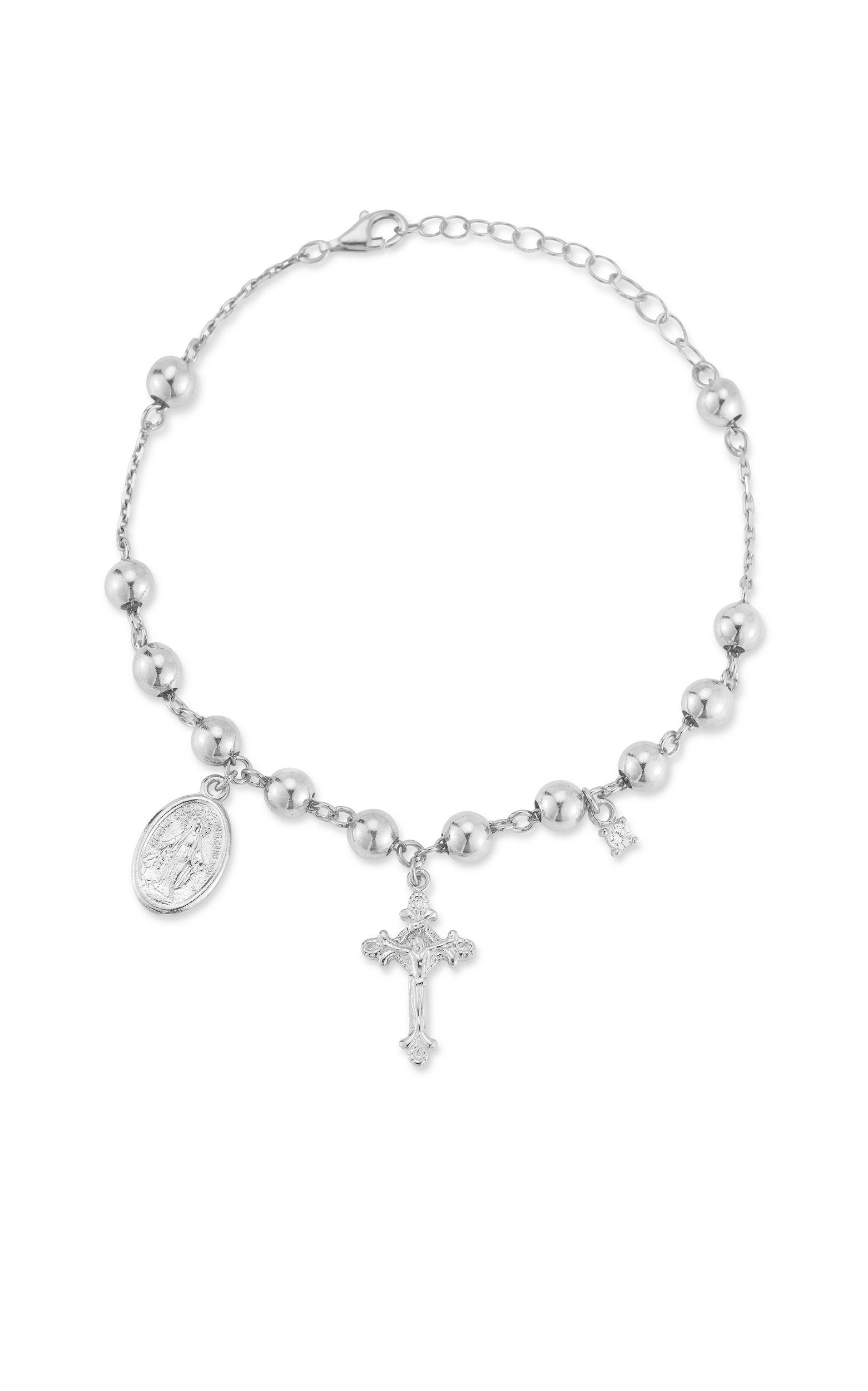  Relativity Rosary Bracelet - Silver - Bonton