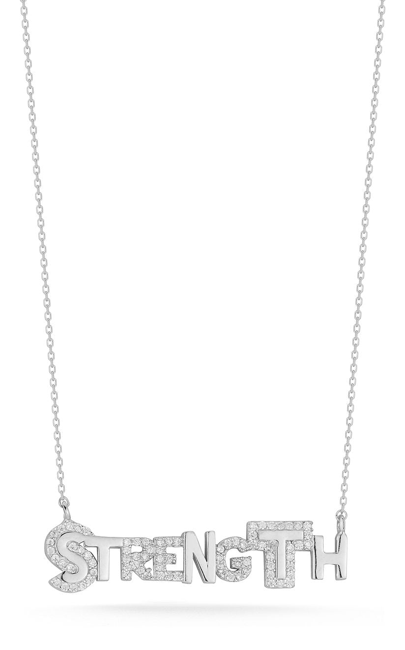  Relativity Strength Bar Necklace - Silver - Bonton