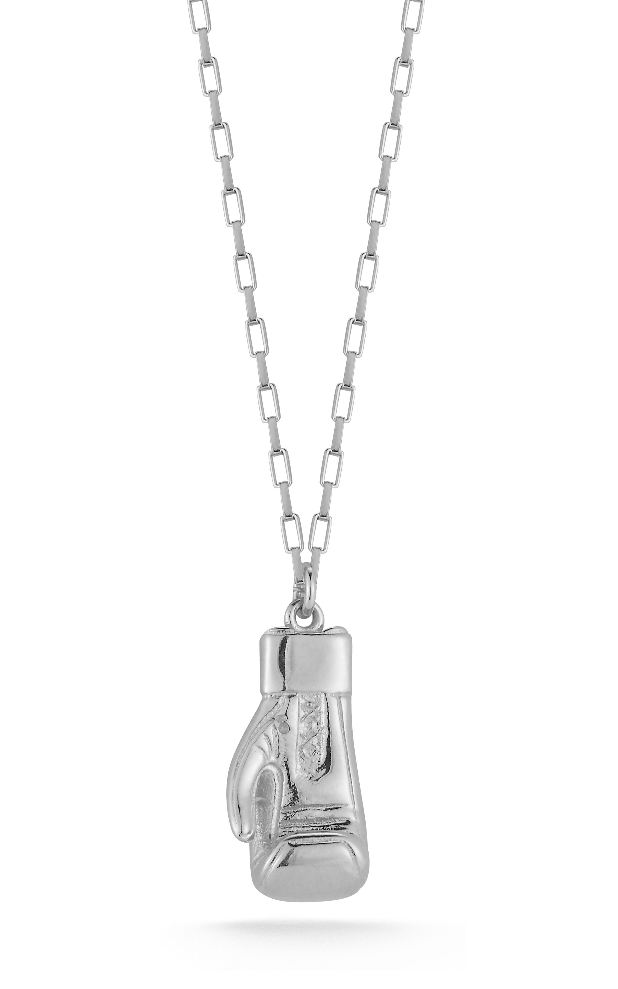  Relativity Boxing Glove Necklace - Silver - Bonton