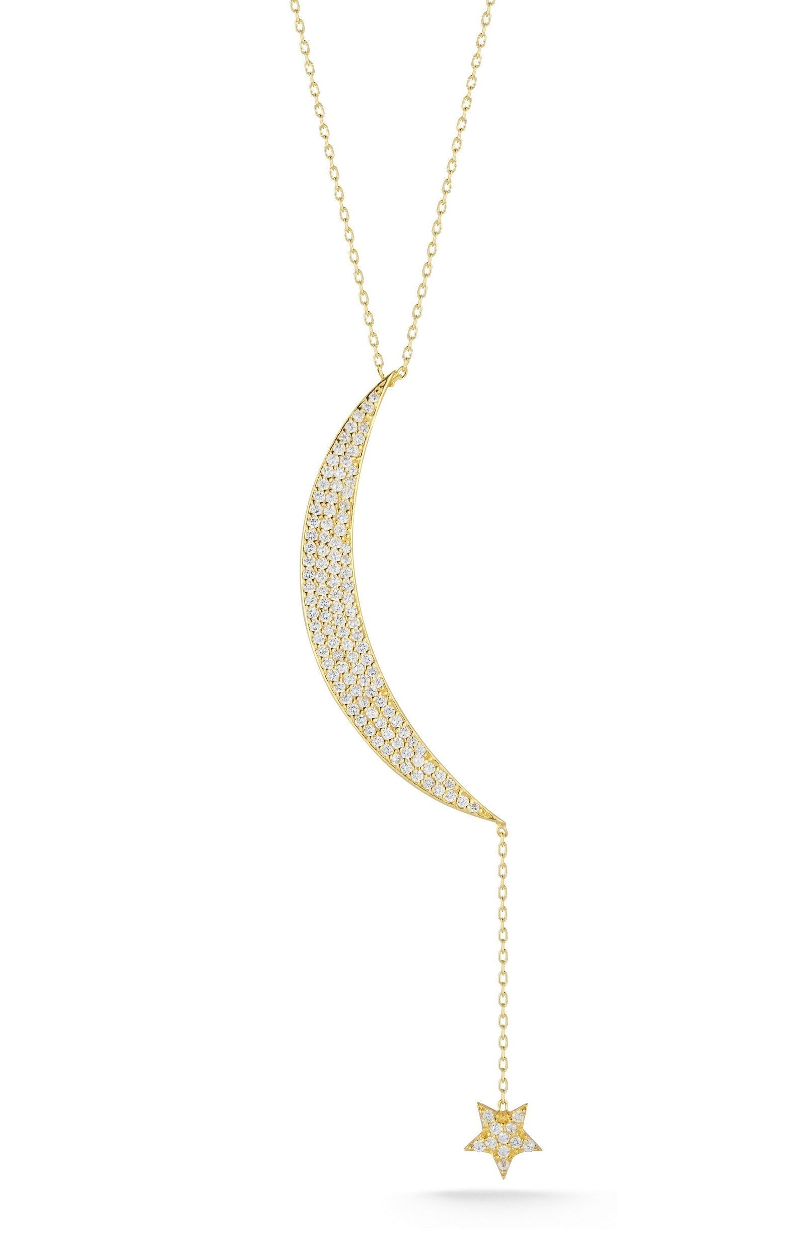  Relativity Moon Necklace - Gold - Bonton