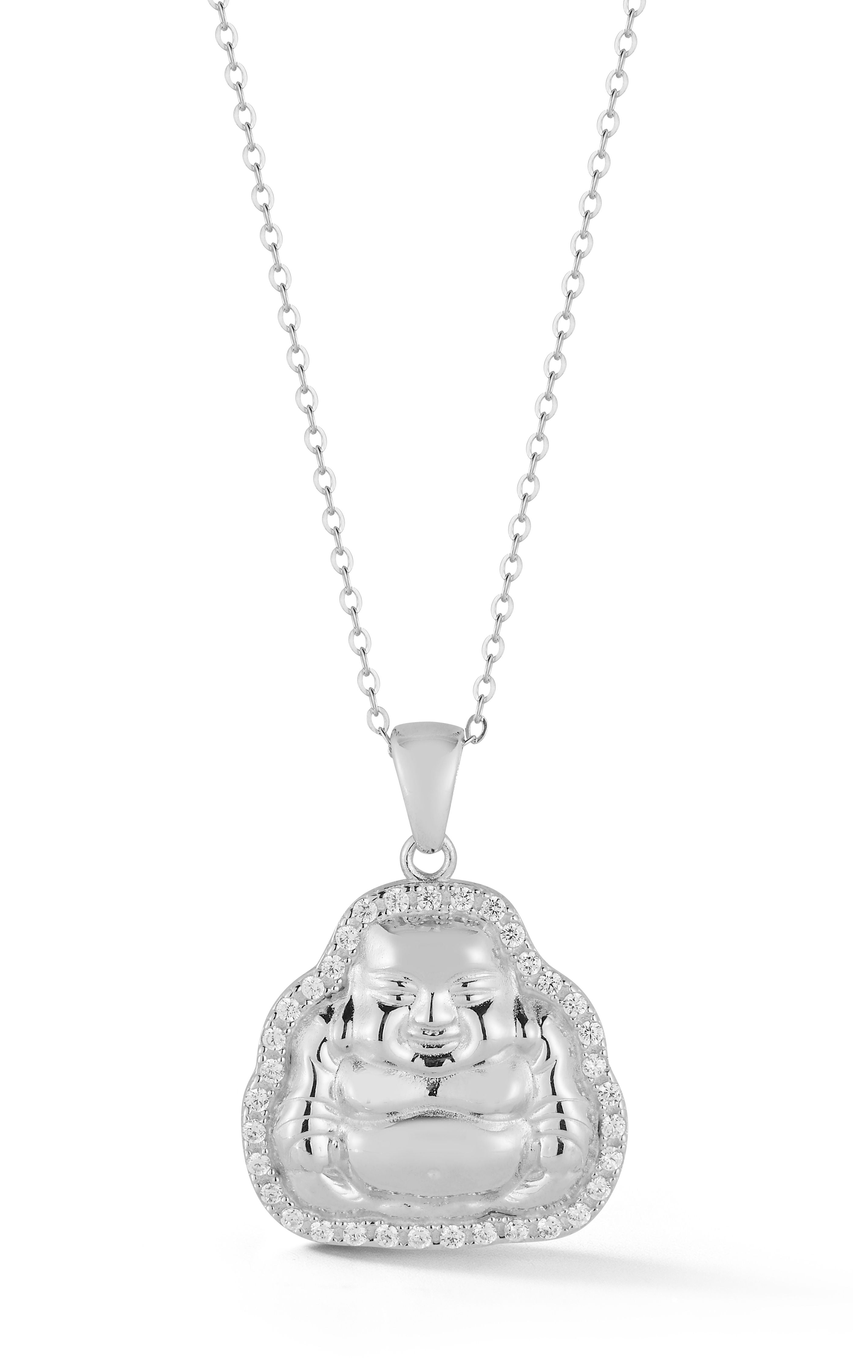  Relativity Buddha Necklace 1 - Silver - Bonton