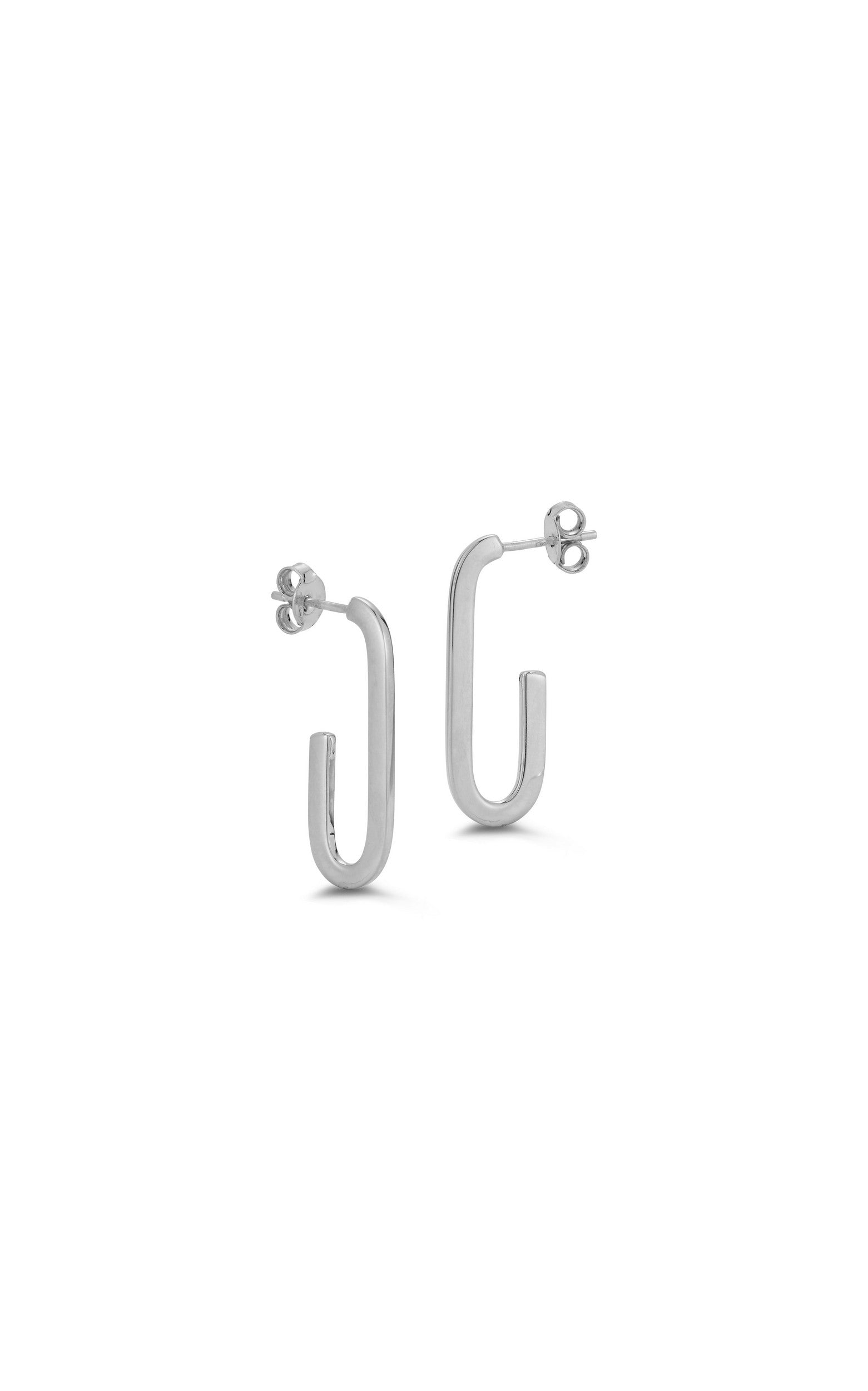  Relativity Mariner Link Chain Hoop Earrings - Silver - Bonton