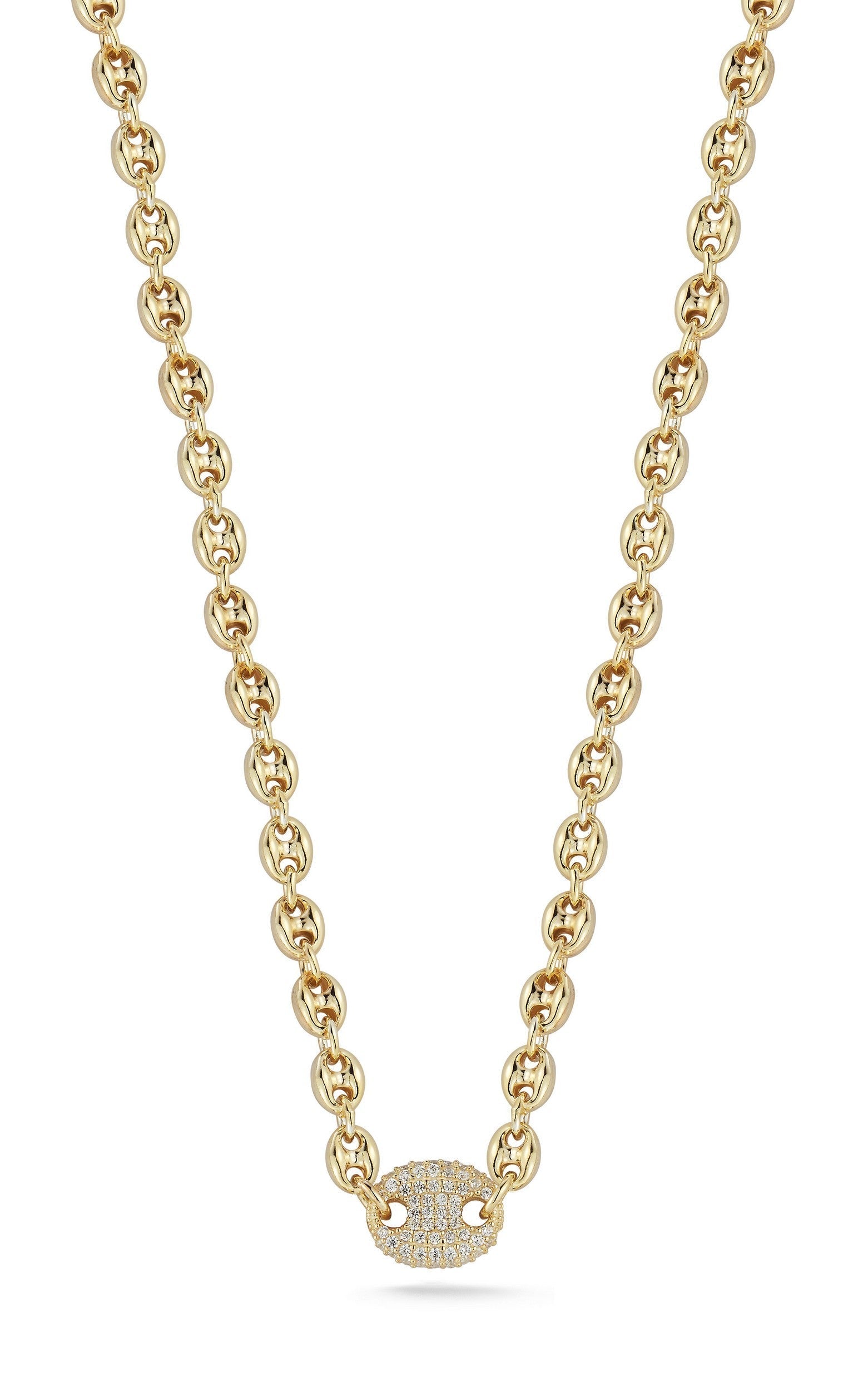  Relativity Mariner Link Necklace - Gold - Bonton