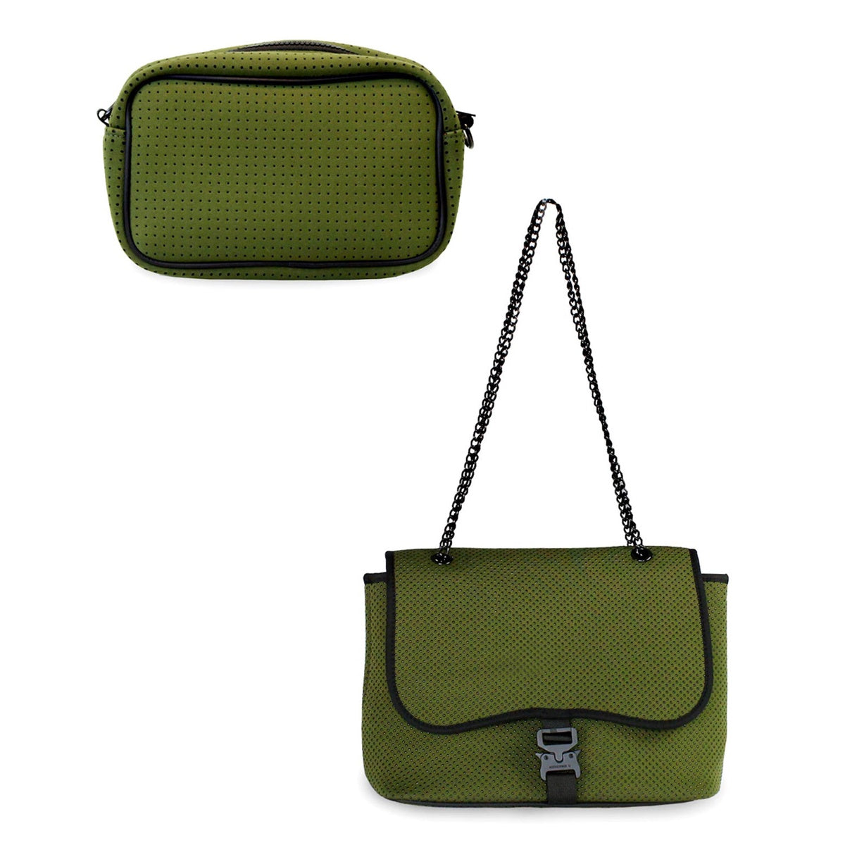  Pop Ups Brand Camera Bag + Flap Crossbody - Safari Green - Default Title - Bonton