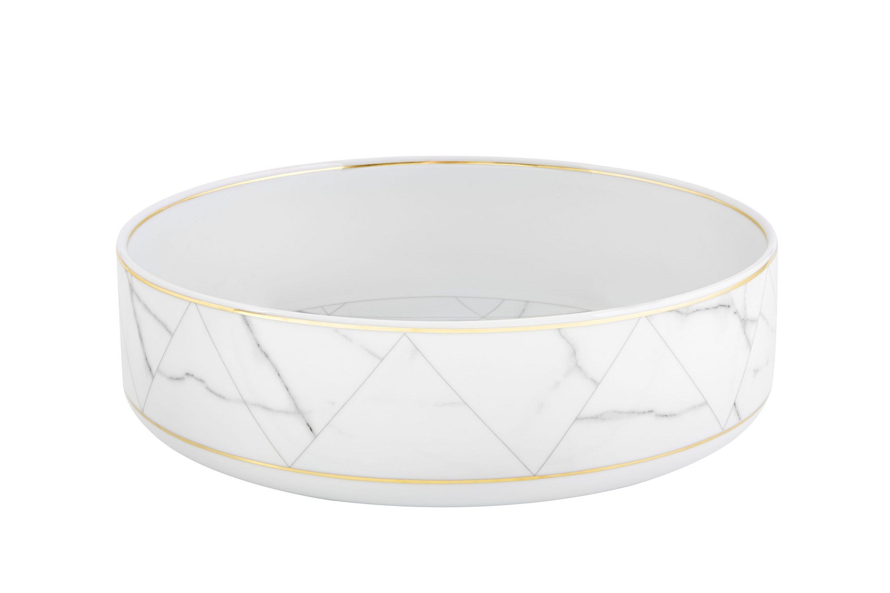  Vista Alegre Carrara Salad Bowl - Black/White - Bonton