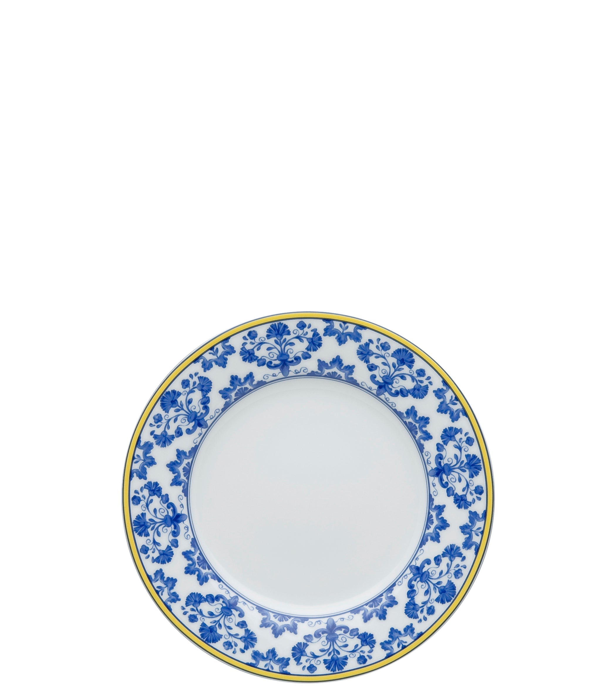  Vista Alegre Castelo Branco Bread & Butter Plates Set of 4 - Blue/White/Yellow - Bonton