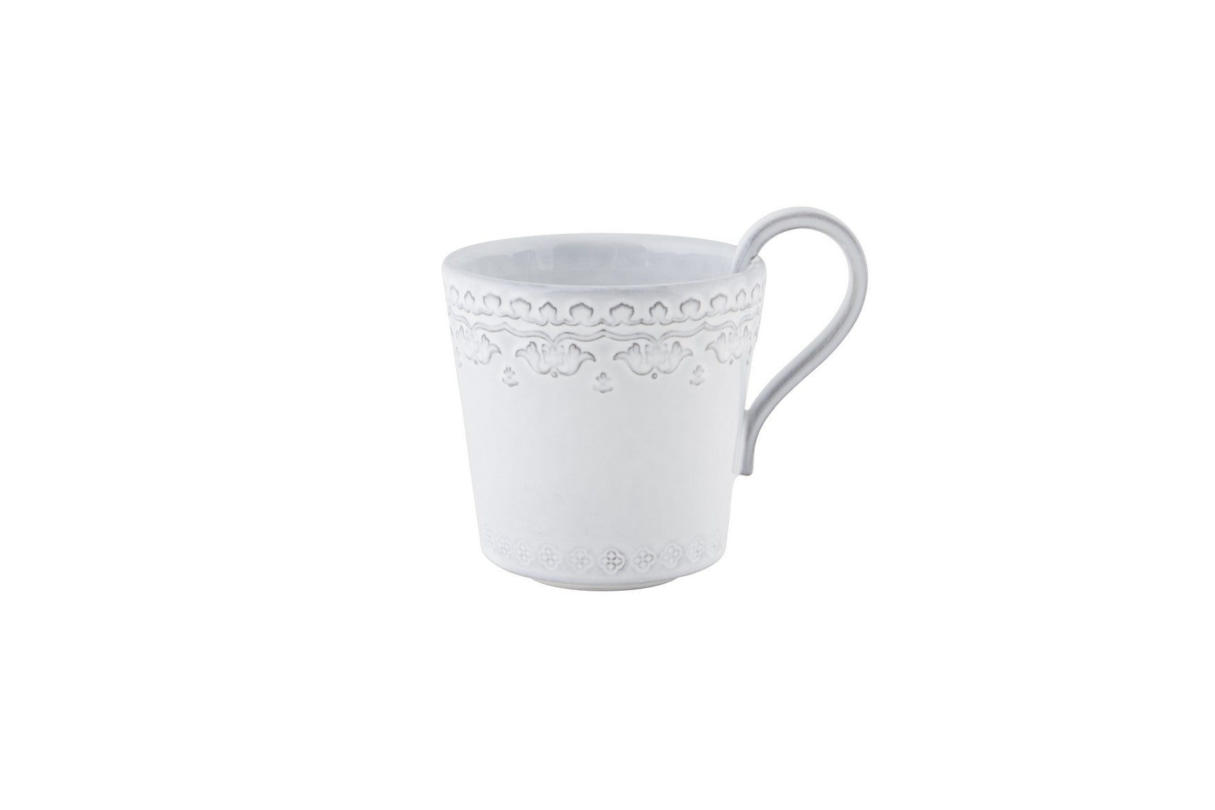  Bordallo Pinheiro Rua Nova Mugs Set of 4 - Antique White - Bonton