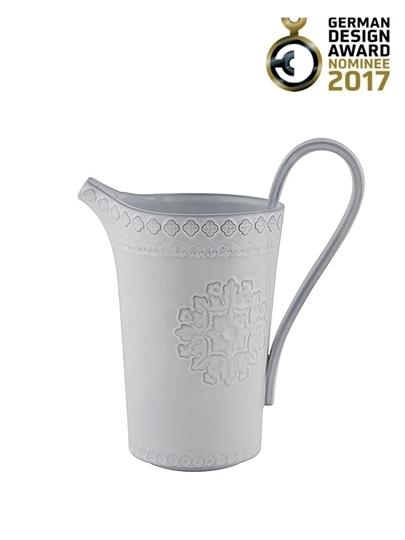  Bordallo Pinheiro Rua Nova Pitcher - Antique White - Bonton