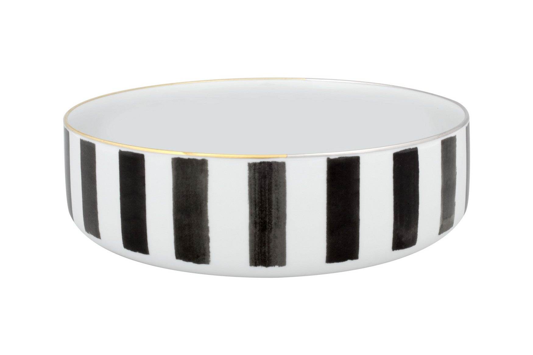  Christian Lacroix by Vista Alegre Sol Y Sombra Large Salad Bowl - Black/White - Bonton